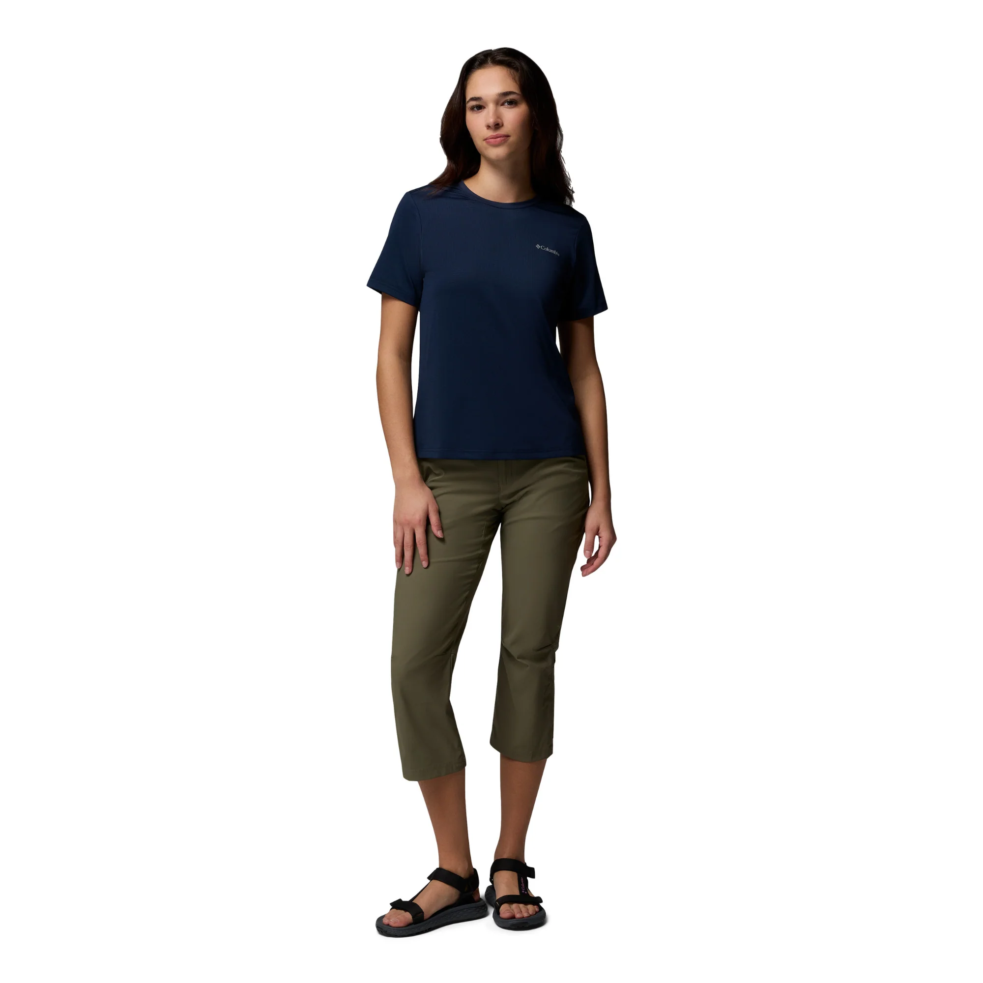 Columbia Women's Wild Springs UPF40 Short Sleeve Technical Tee (Collegiate Navy) - Image 6