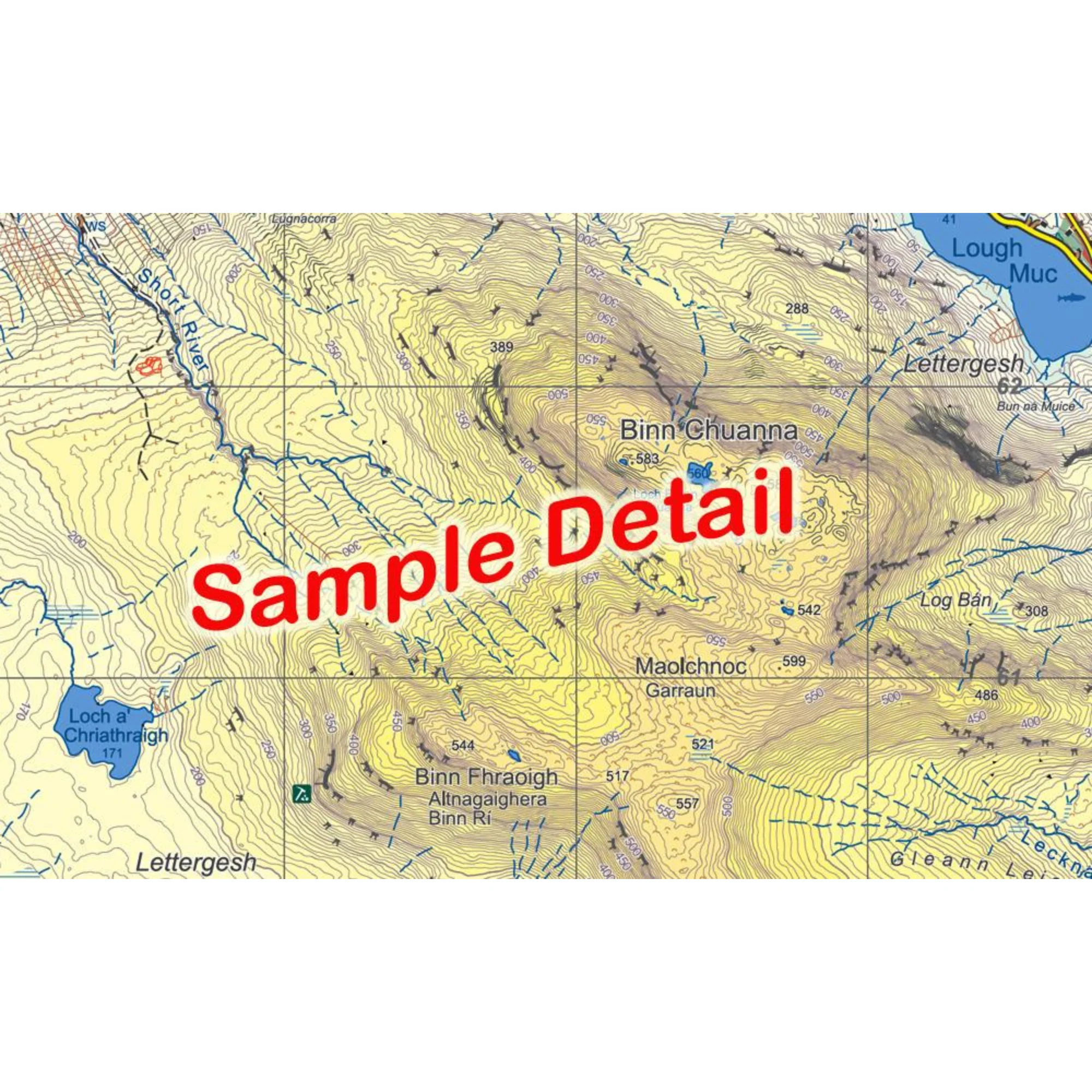 EastWest Mapping Connemara Mountains Laminated Waterproof Map (1:25,000) - Image 3