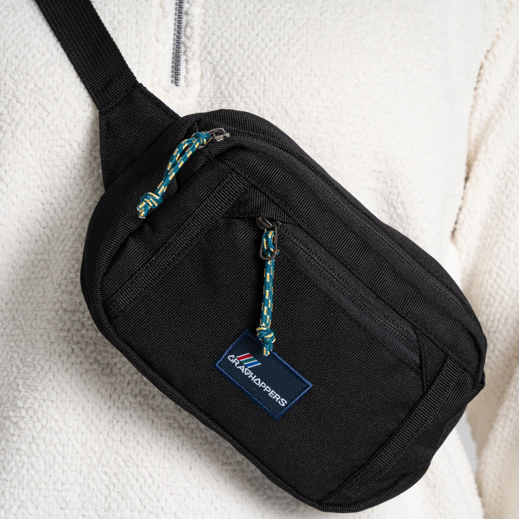 Craghoppers Kiwi Multiway Waist Pack (Black) - Image 3