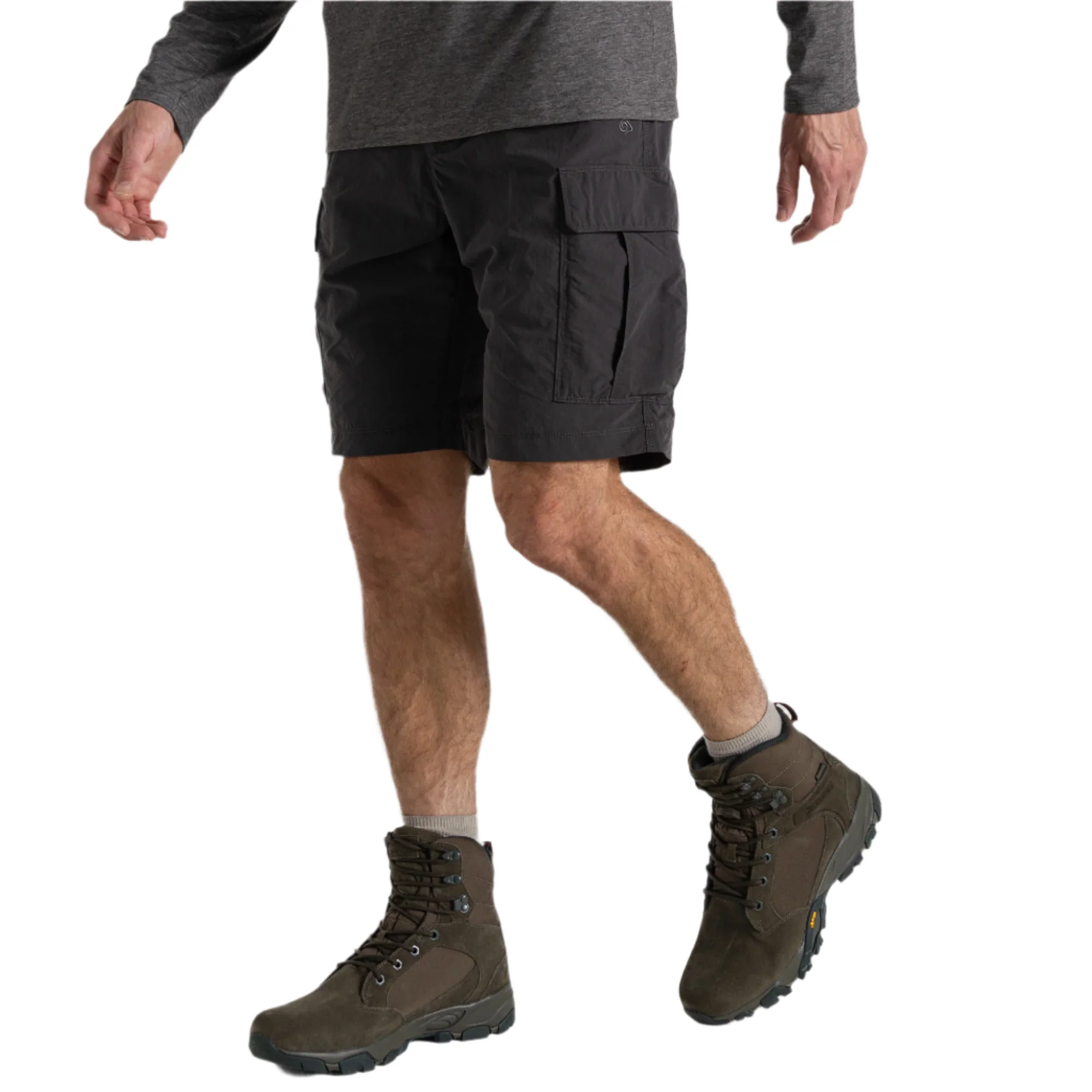 Craghoppers Men's NosiLife III UPF40 Cargo Shorts (Black Pepper)(10.5in) - Image 2