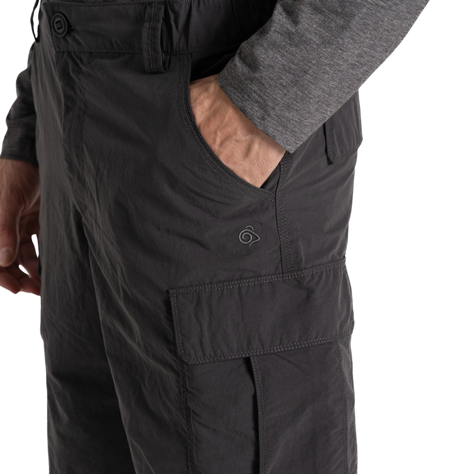Craghoppers Men's NosiLife III UPF40 Cargo Shorts (Black Pepper)(10.5in) - Image 6