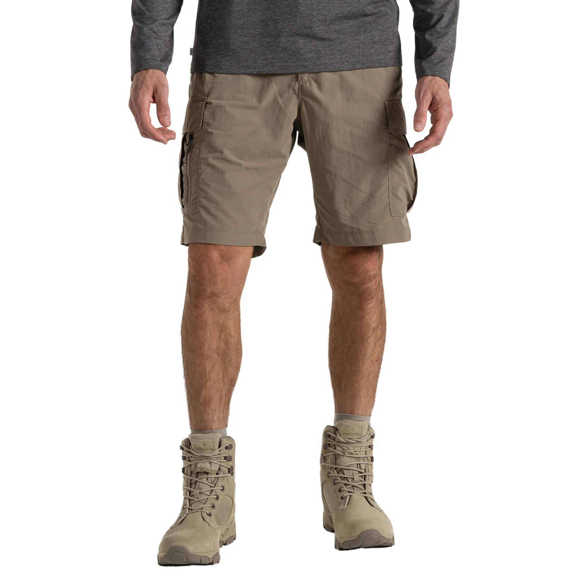 Craghoppers Men's NosiLife III UPF40 Cargo Shorts (Pebble)(10.5in)