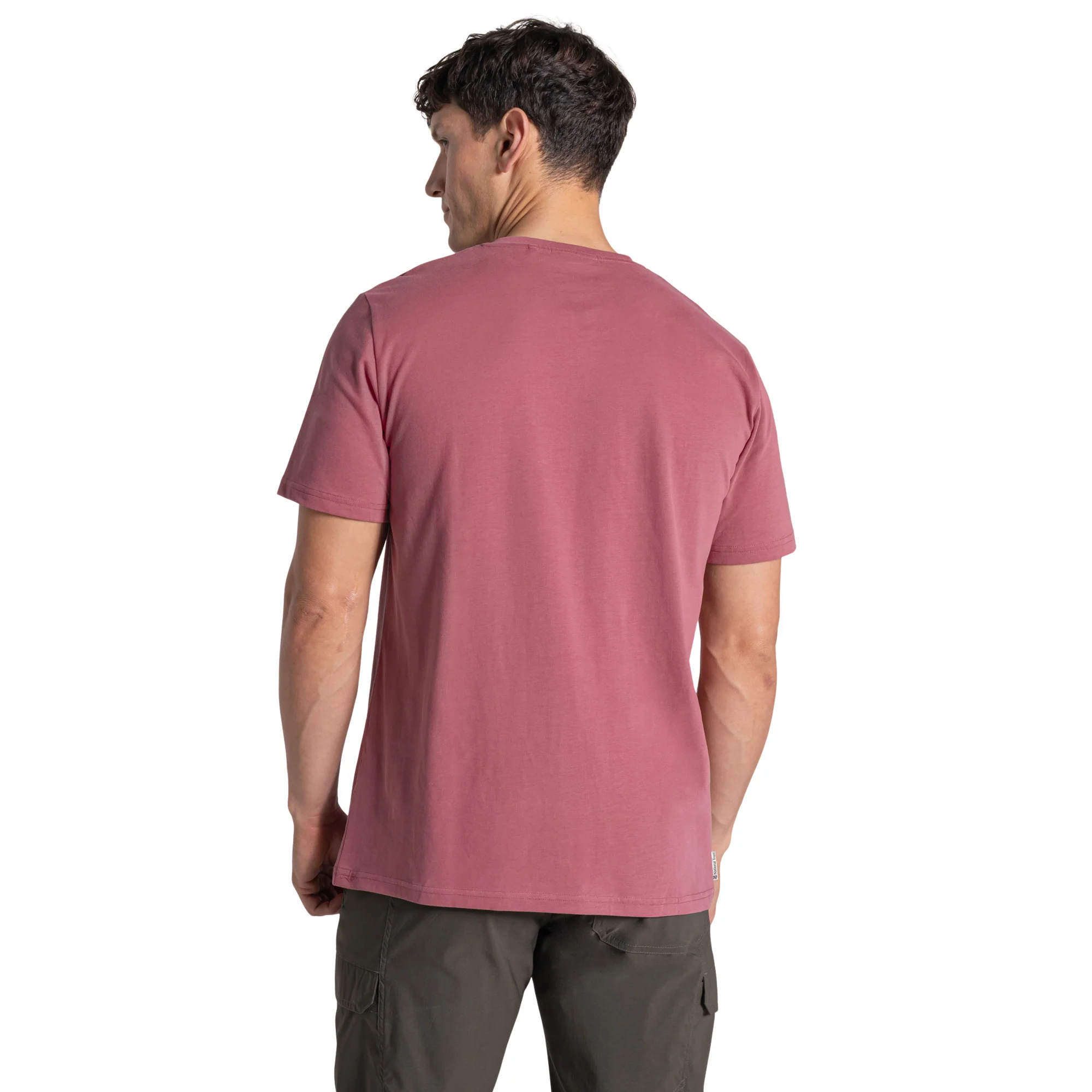 Craghoppers Men's Sabden National Trust Organic Cotton Short Sleeve T-Shirt (Atlas Red) - Image 2