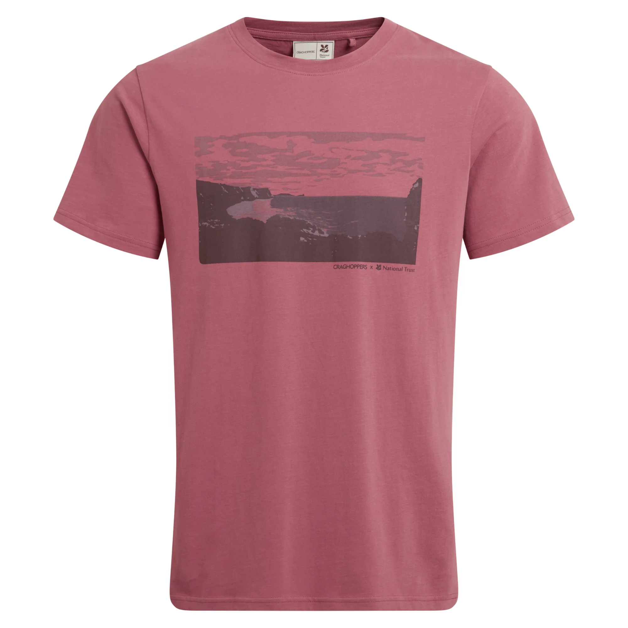 Craghoppers Men's Sabden National Trust Organic Cotton Short Sleeve T-Shirt (Atlas Red) - Image 5