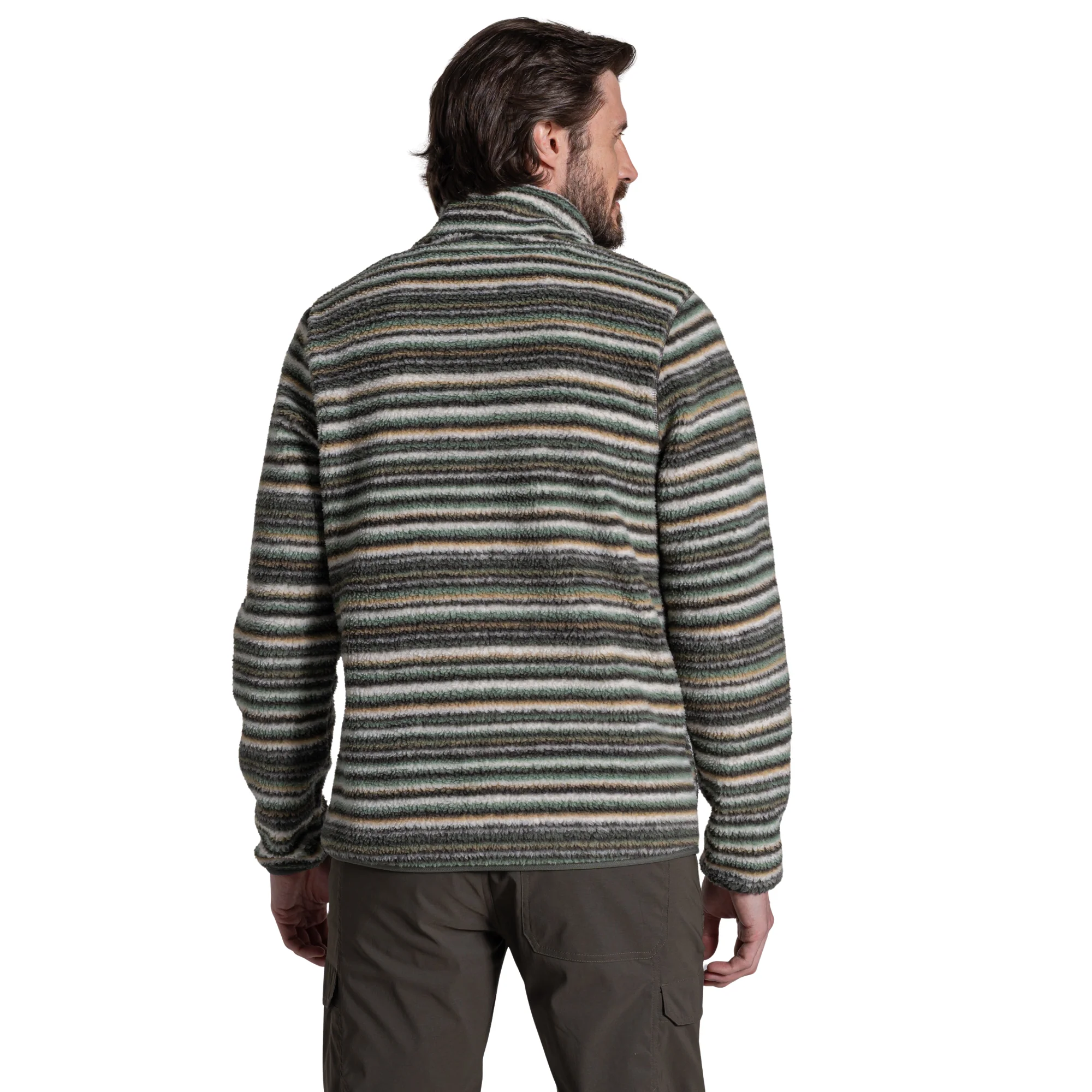 Craghoppers Men's Tatton Half Zip Fleece Top (Woodland Green Print) - Image 2