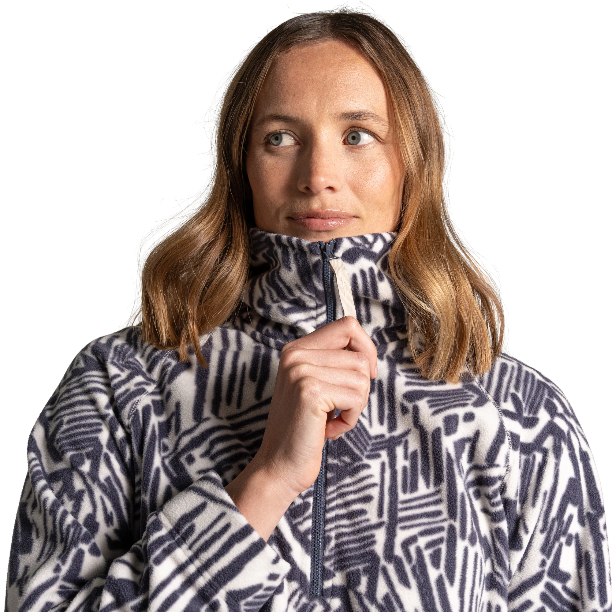 Craghoppers Women's Annjela Half Zip Fleece Top (Anthracite Print) - Image 3