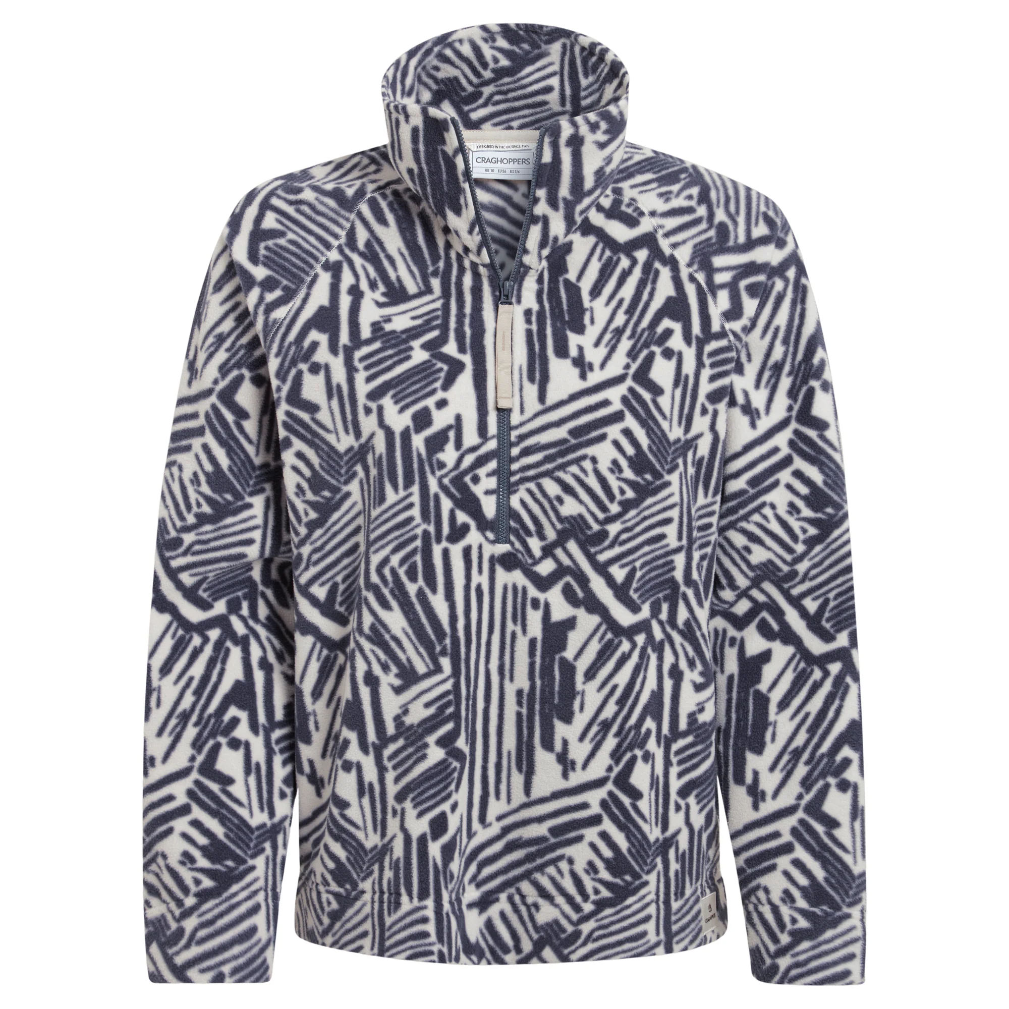 Craghoppers Women's Annjela Half Zip Fleece Top (Anthracite Print) - Image 6