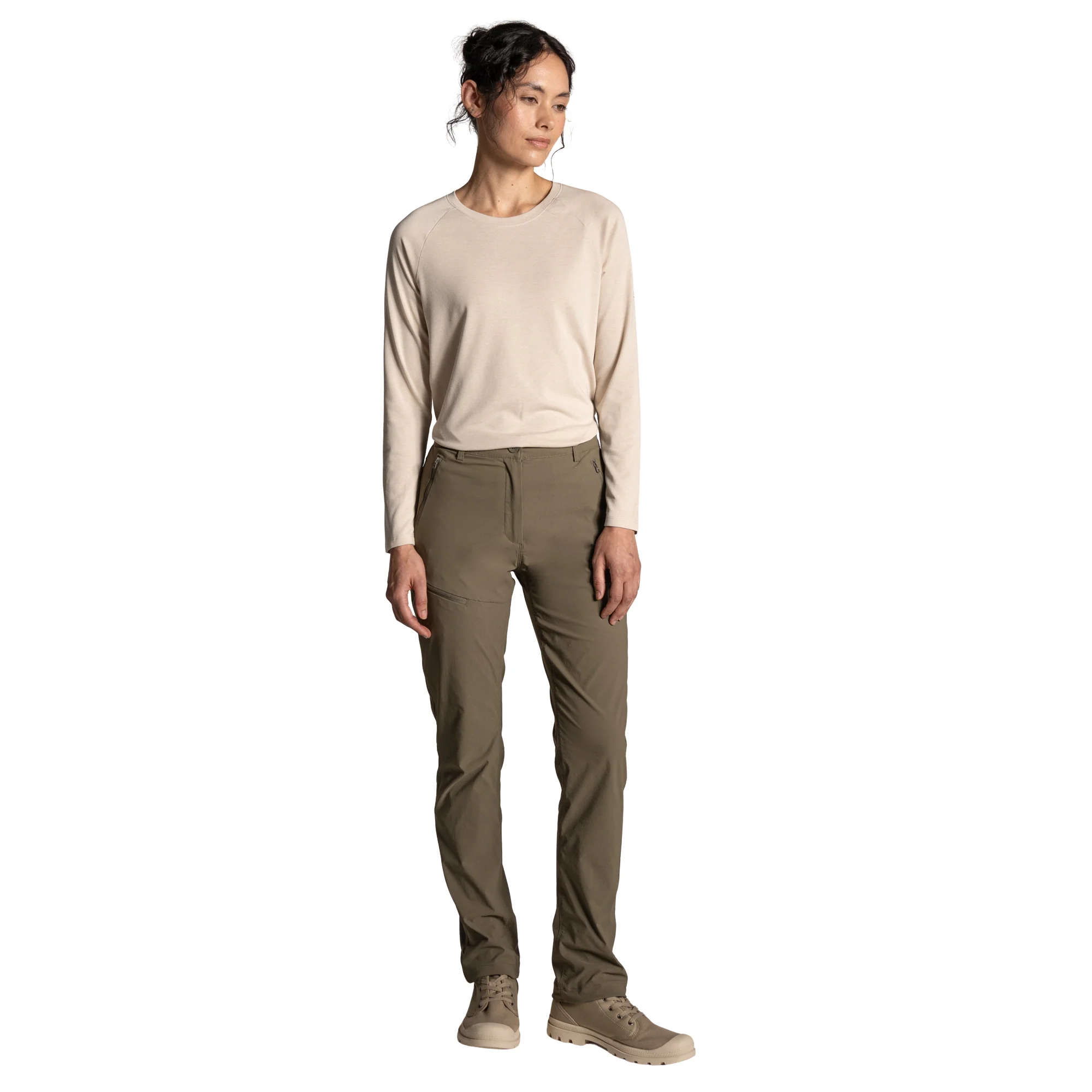 Craghoppers Women's Nosilife Nour Long Sleeve Top (Oyster Marl) - Image 5