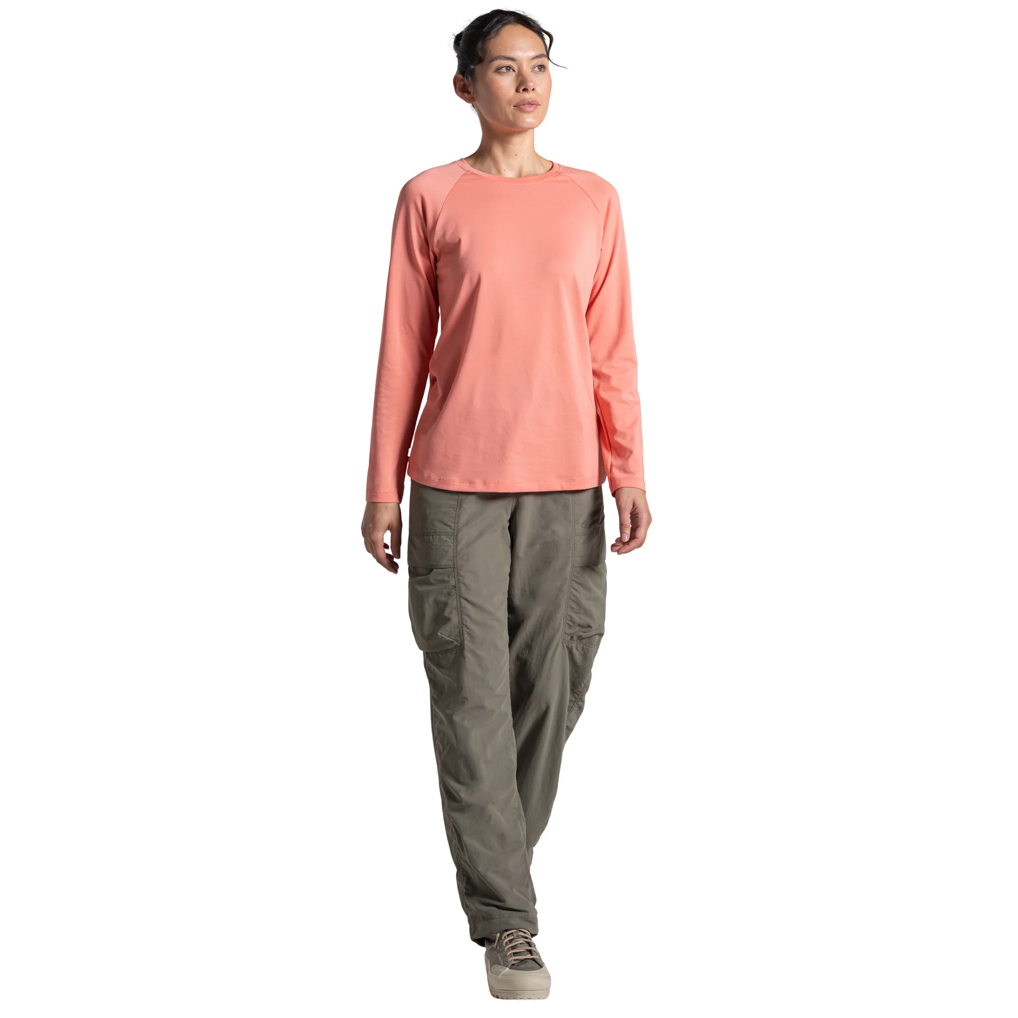 Craghoppers Women's Nosilife Nour Long Sleeve Top (Spiced Apricot) - Image 4