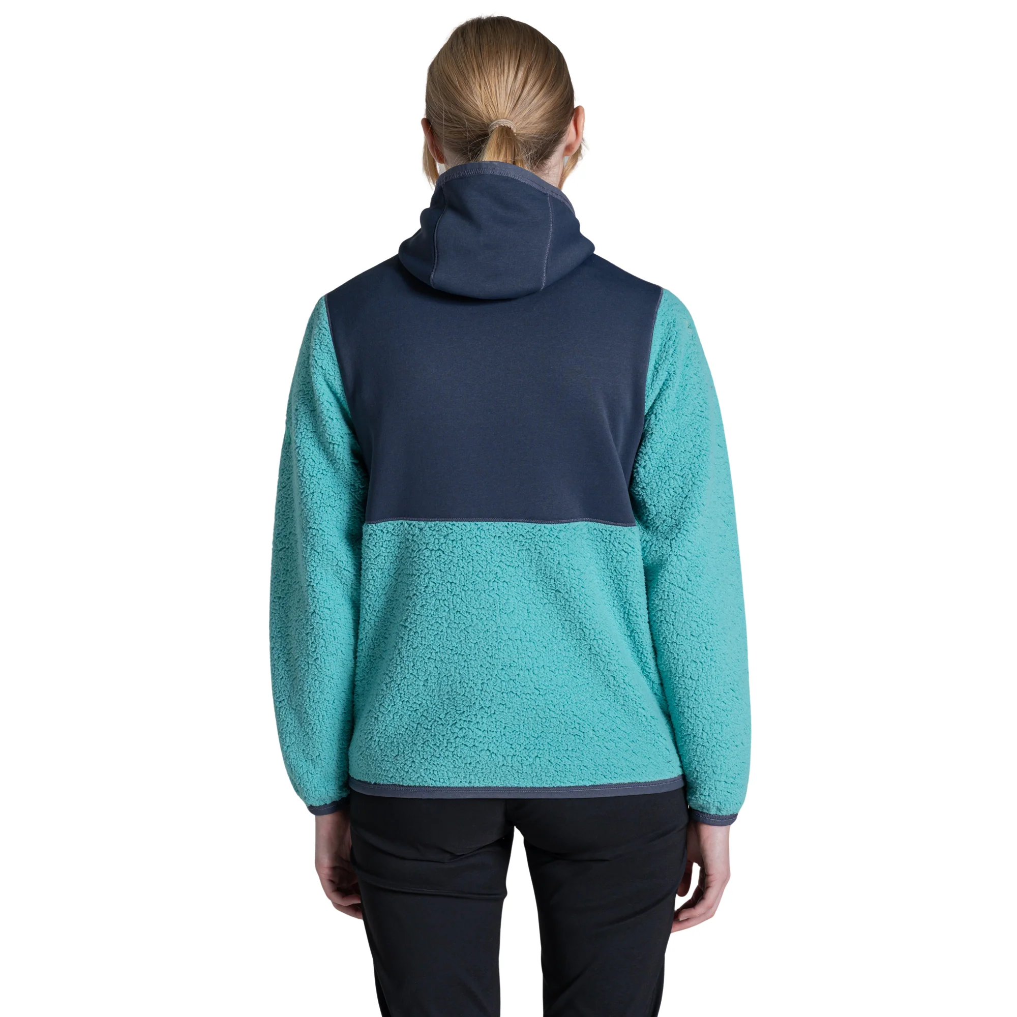 Craghoppers Women's Telesto Hooded Full Zip Fleece (Glazed Aqua/Anthracite) - Image 2