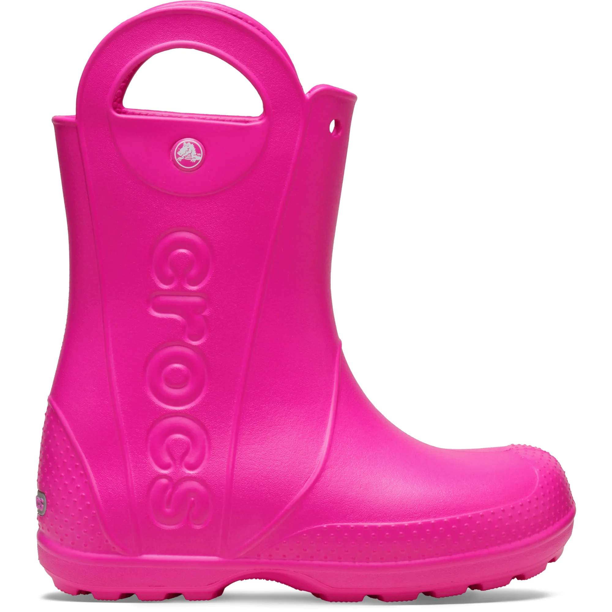 Crocs Toddlers Handle It Rain Wellies (Pink Crush)(Sizes C4-C10)