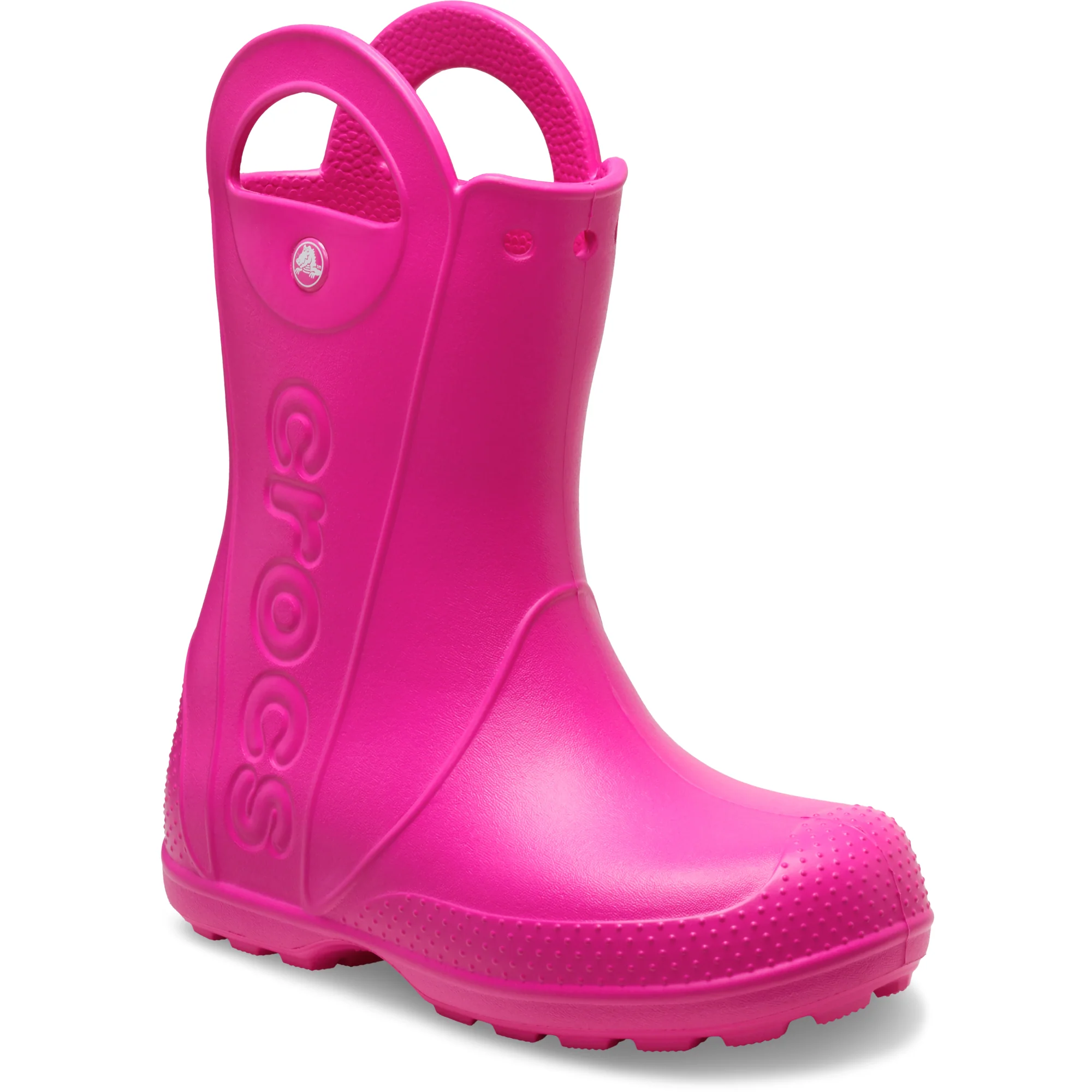 Crocs Toddlers Handle It Rain Wellies (Pink Crush)(Sizes C4-C10) - Image 2