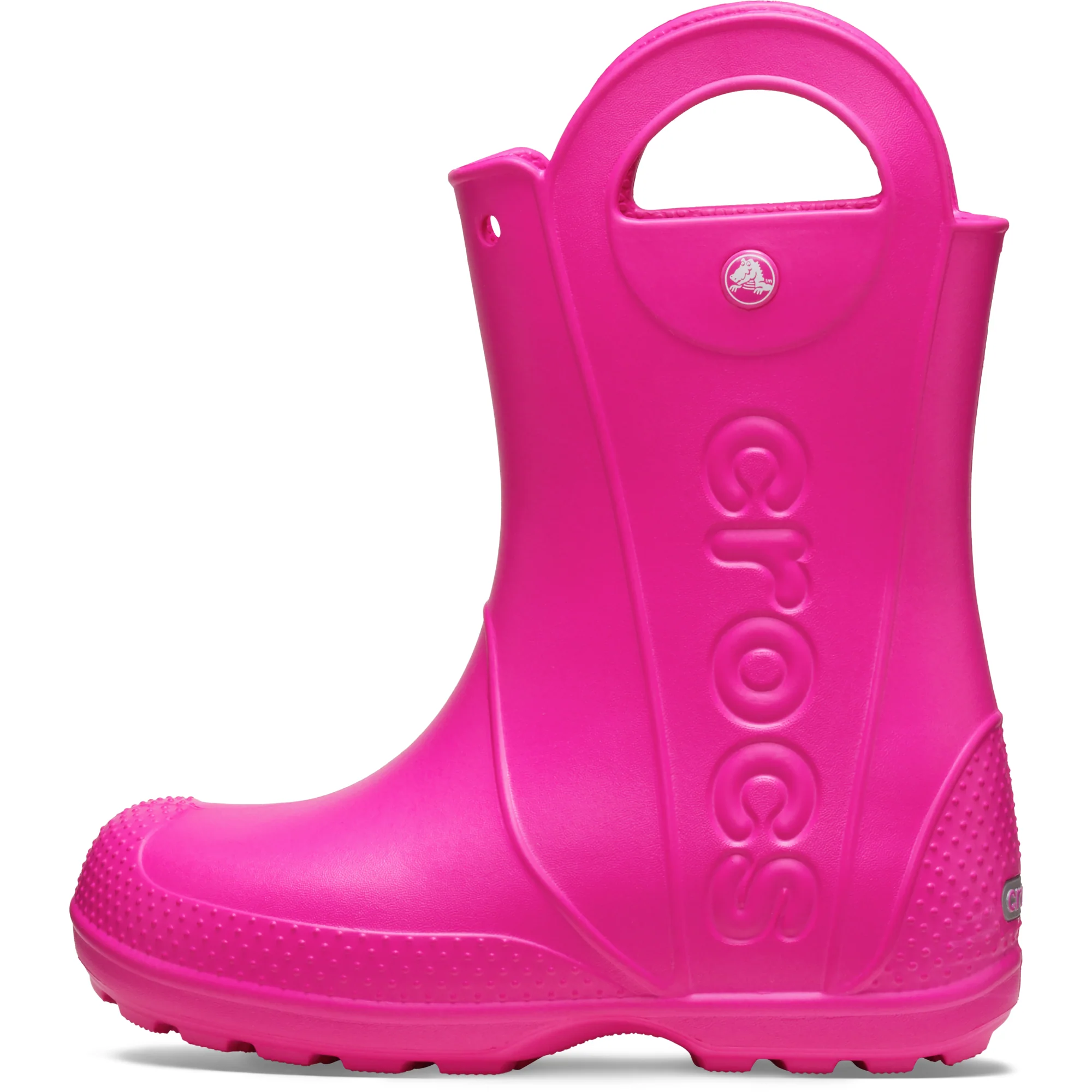 Crocs Toddlers Handle It Rain Wellies (Pink Crush)(Sizes C4-C10) - Image 3