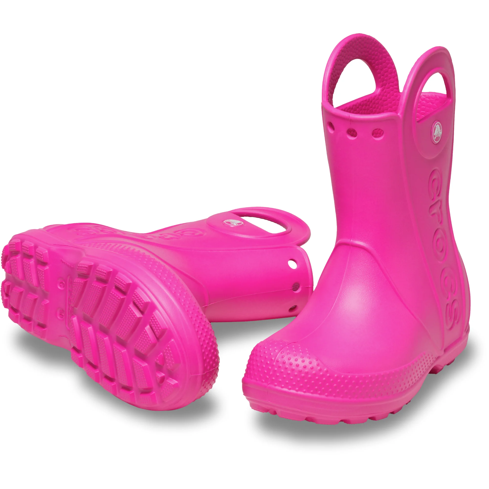 Crocs Toddlers Handle It Rain Wellies (Pink Crush)(Sizes C4-C10) - Image 8
