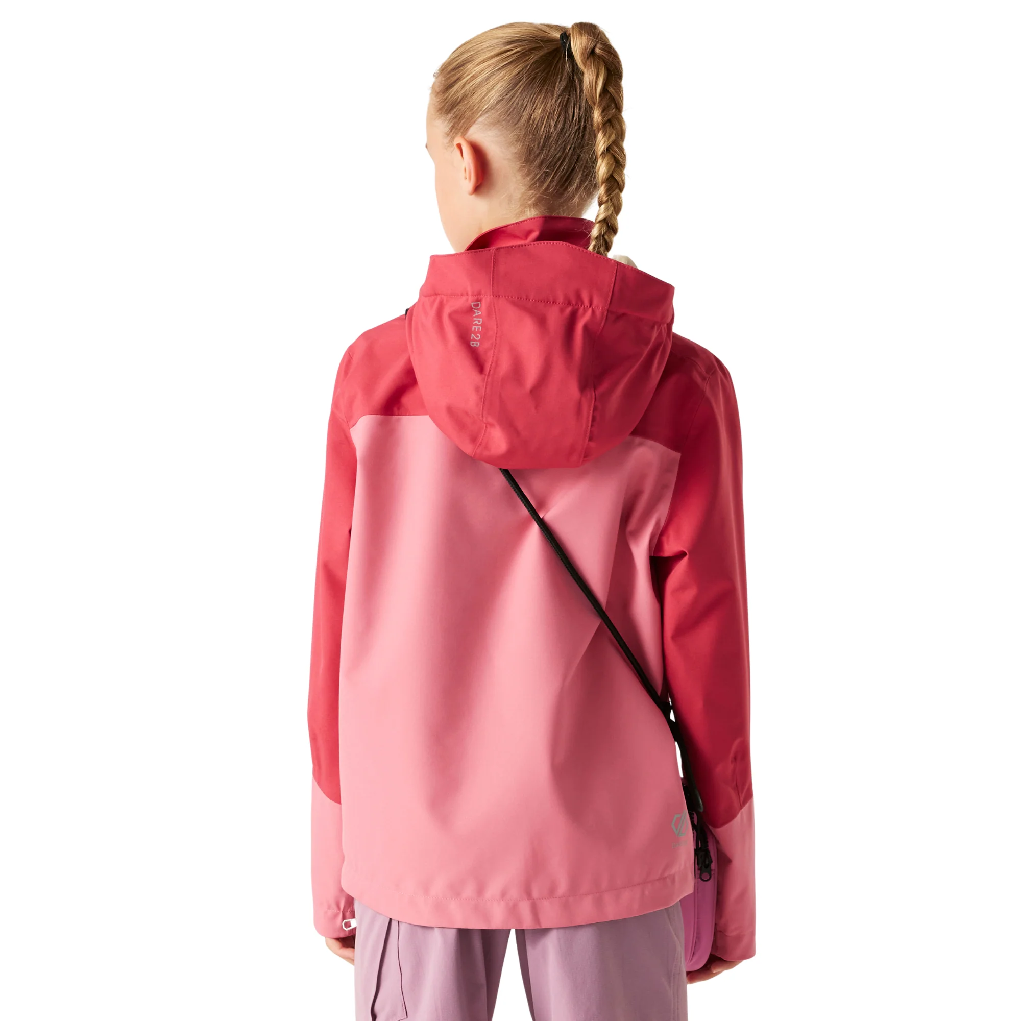 Dare 2B Kids Explore III Waterproof Jacket (Rapture Red/Deep Claret) - Image 2