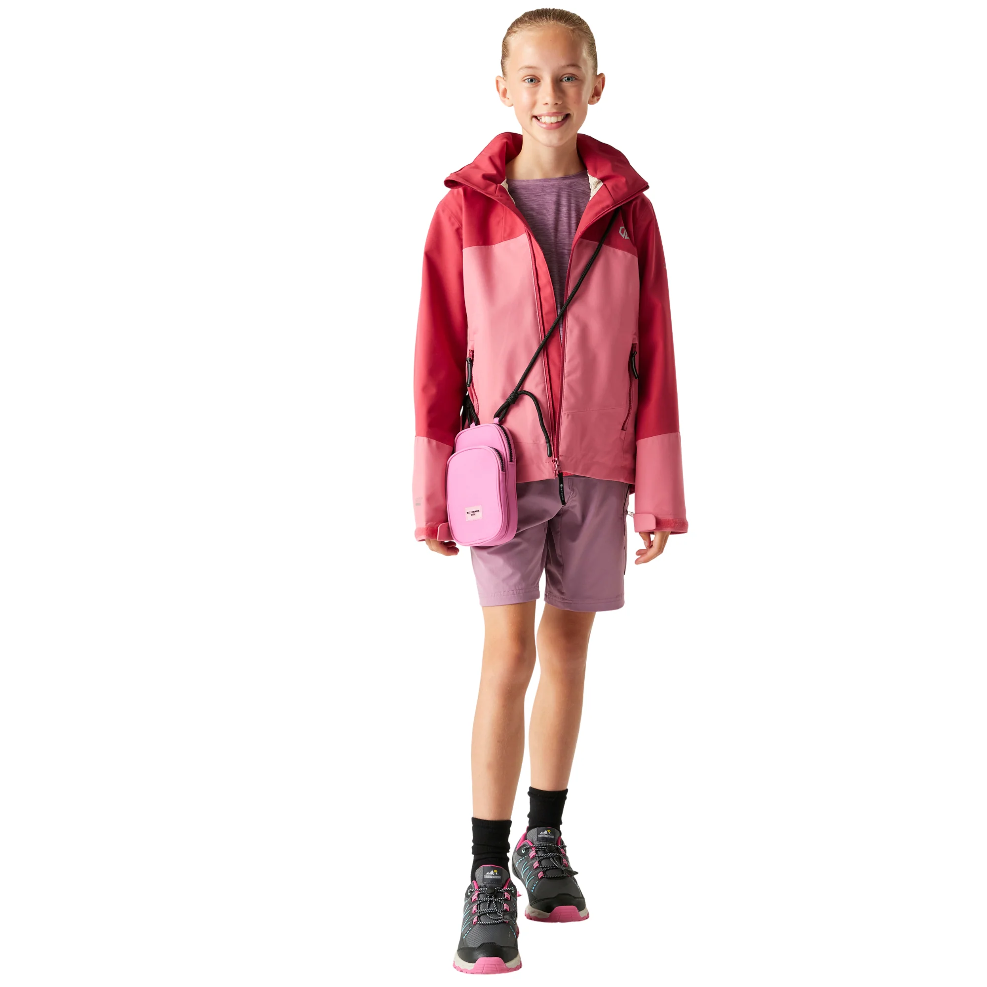 Dare 2B Kids Explore III Waterproof Jacket (Rapture Red/Deep Claret) - Image 6