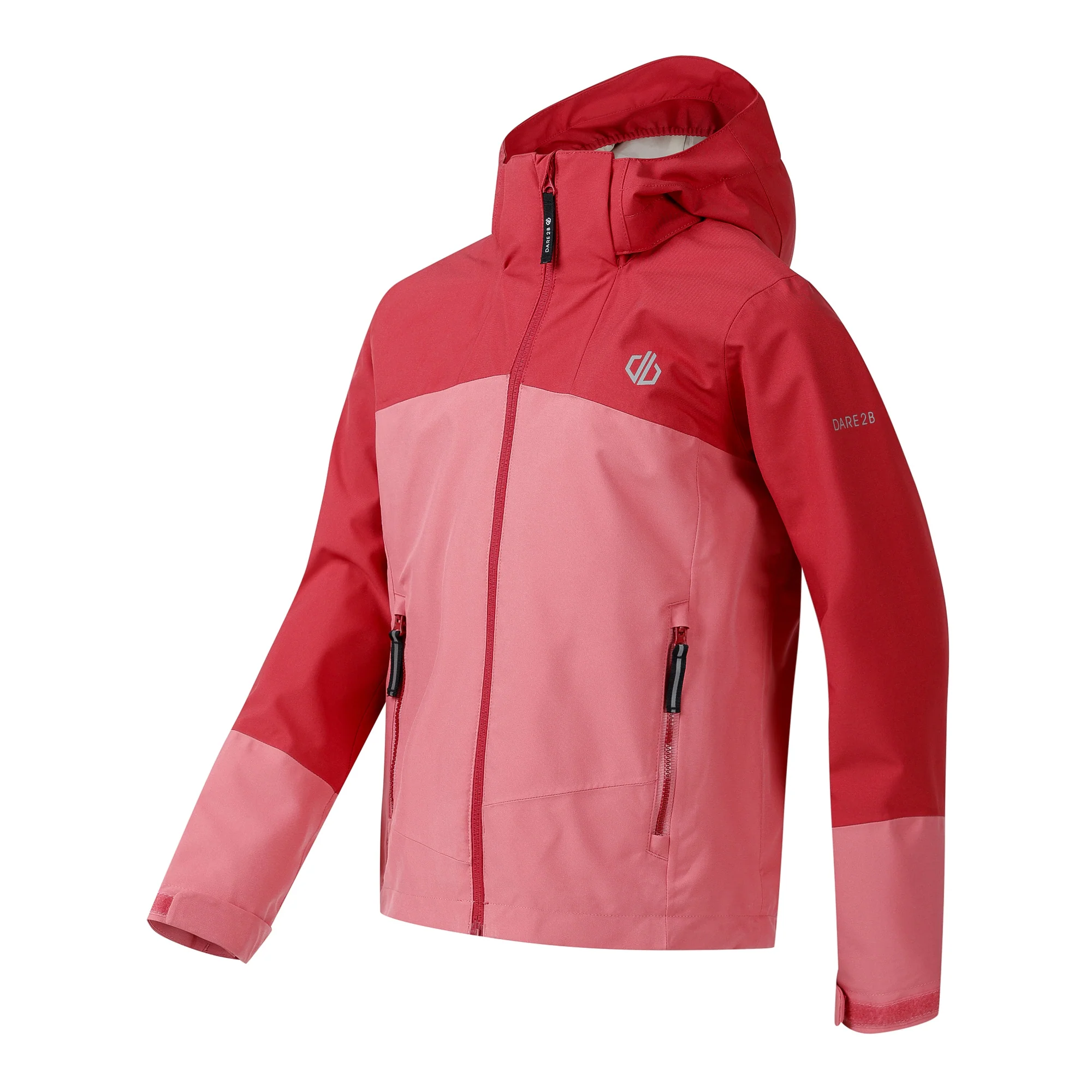 Dare 2B Kids Explore III Waterproof Jacket (Rapture Red/Deep Claret) - Image 8
