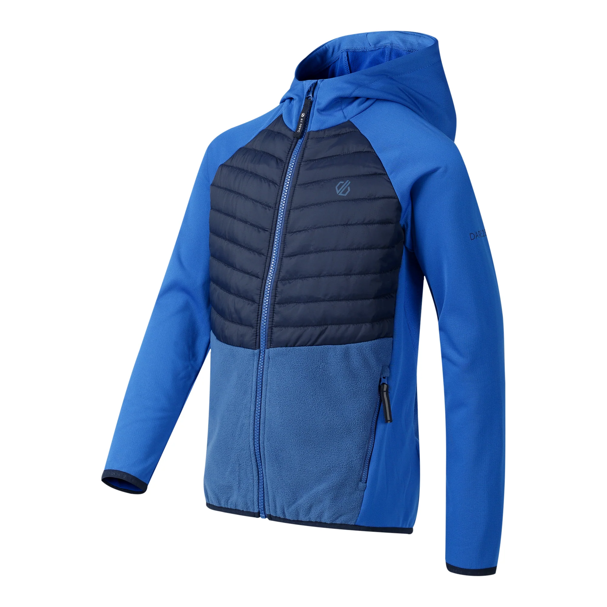 Dare 2B Kids Switch Out Hybrid Insulated Jacket (Oxford Blue/Set Sail) - Image 6