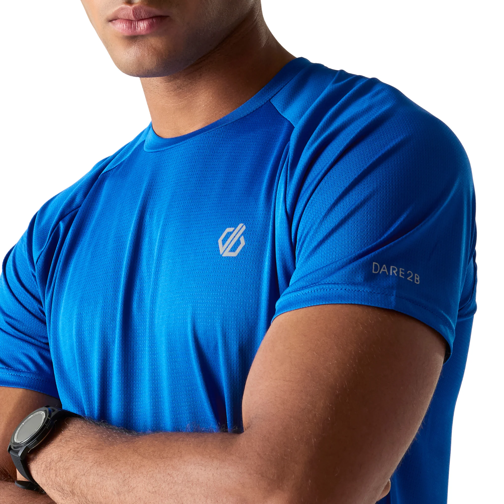 Dare 2B Men's Accelerate Short Sleeve Technical Tee (Oxford Blue) - Image 4