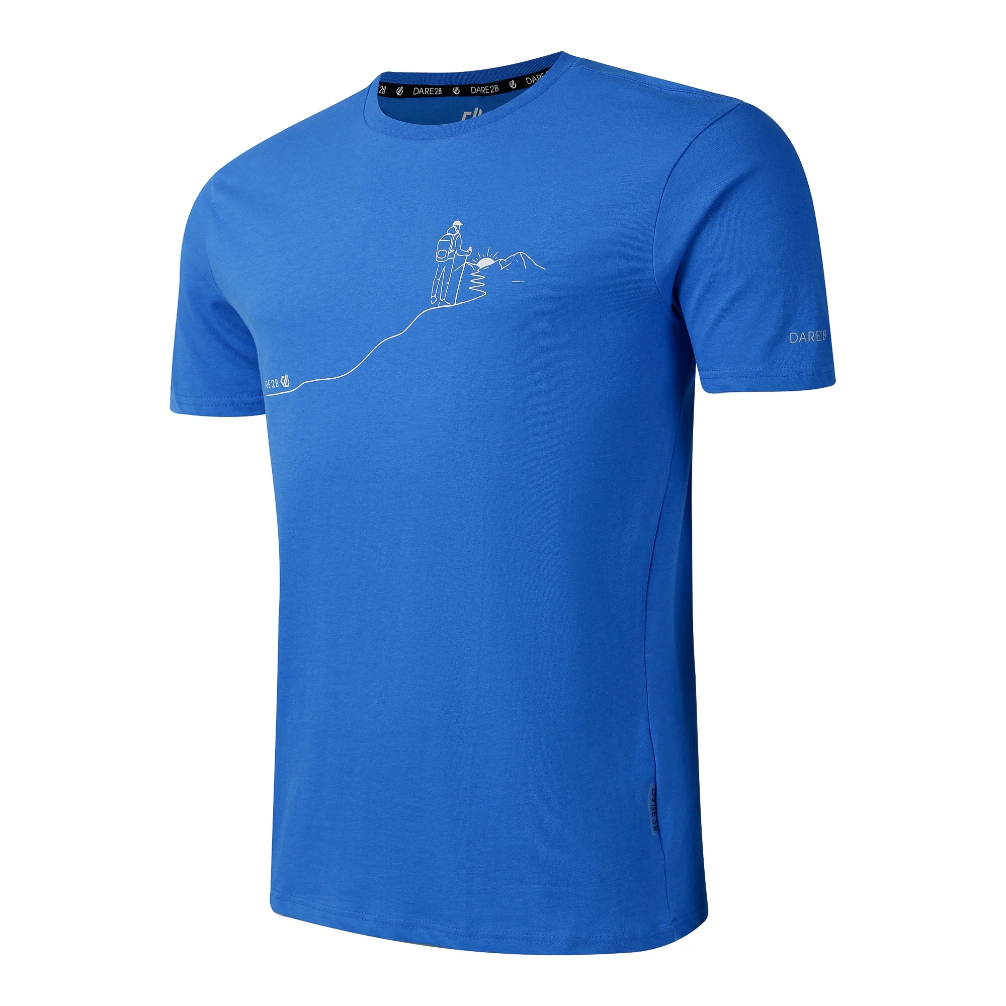 Dare 2B Men's Movement III UPF50 Short Sleeve Technical Tee (Oxford Blue) - Image 6