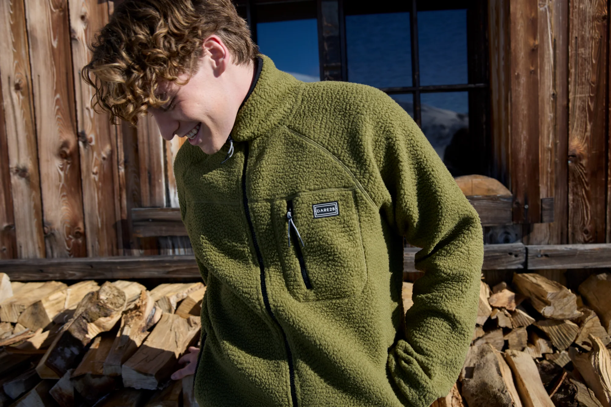 Dare 2B Men's Twin Tip Half Zip Fleece Top (Olive Green) - Image 11