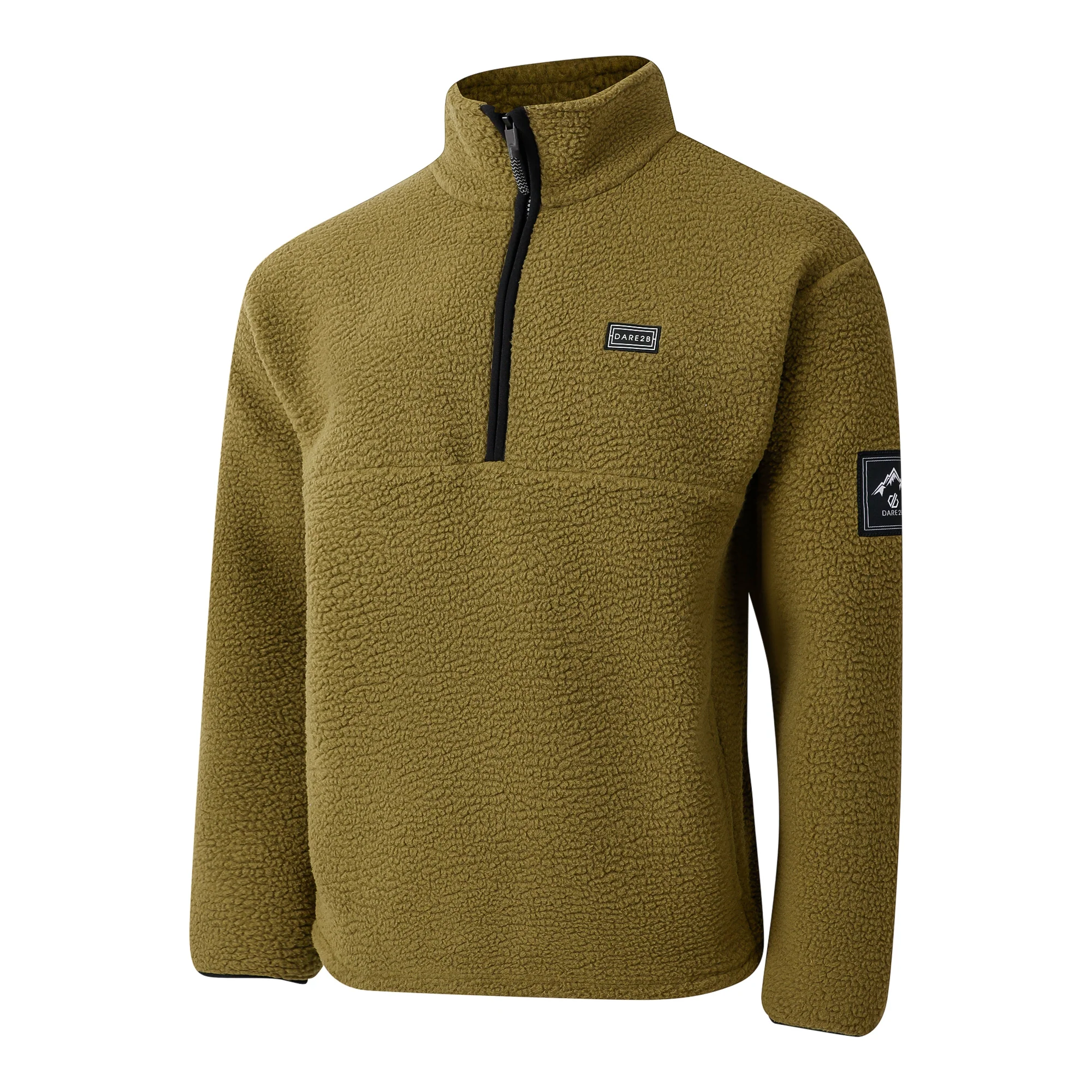 Dare 2B Men's Twin Tip Half Zip Fleece Top (Olive Green) - Image 8