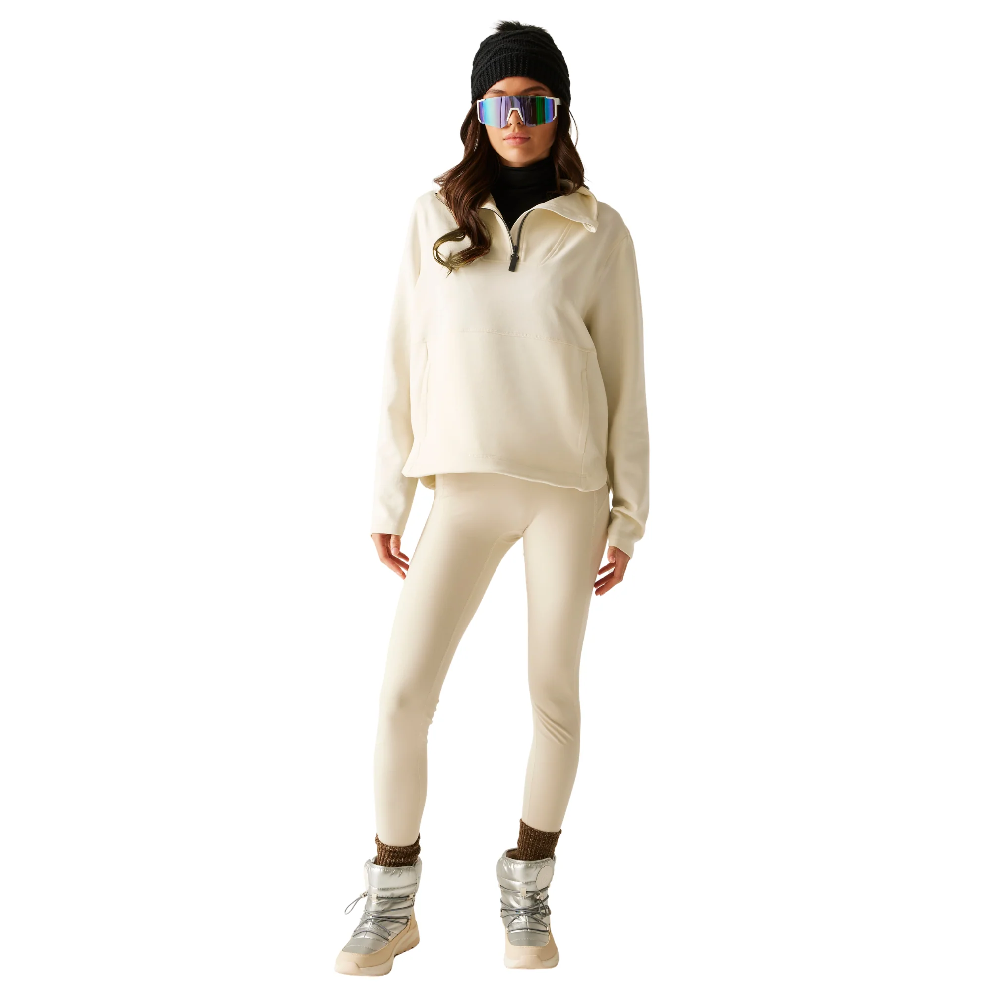 Dare 2B Women's Wander Quarter Zip Fleece Top (Egret) - Image 5