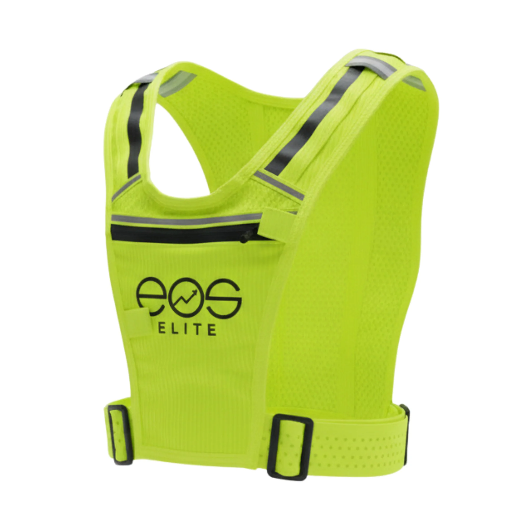 Eos Elite Unisex IllumiLight Hi-Vis Running Vest (Yellow) - Image 9