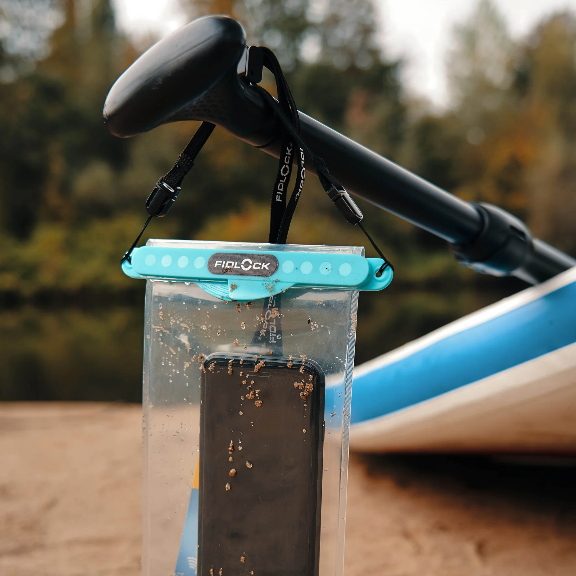 Fidlock Hermetic Medium Dry Bag (Transparent Petrol) - Image 3