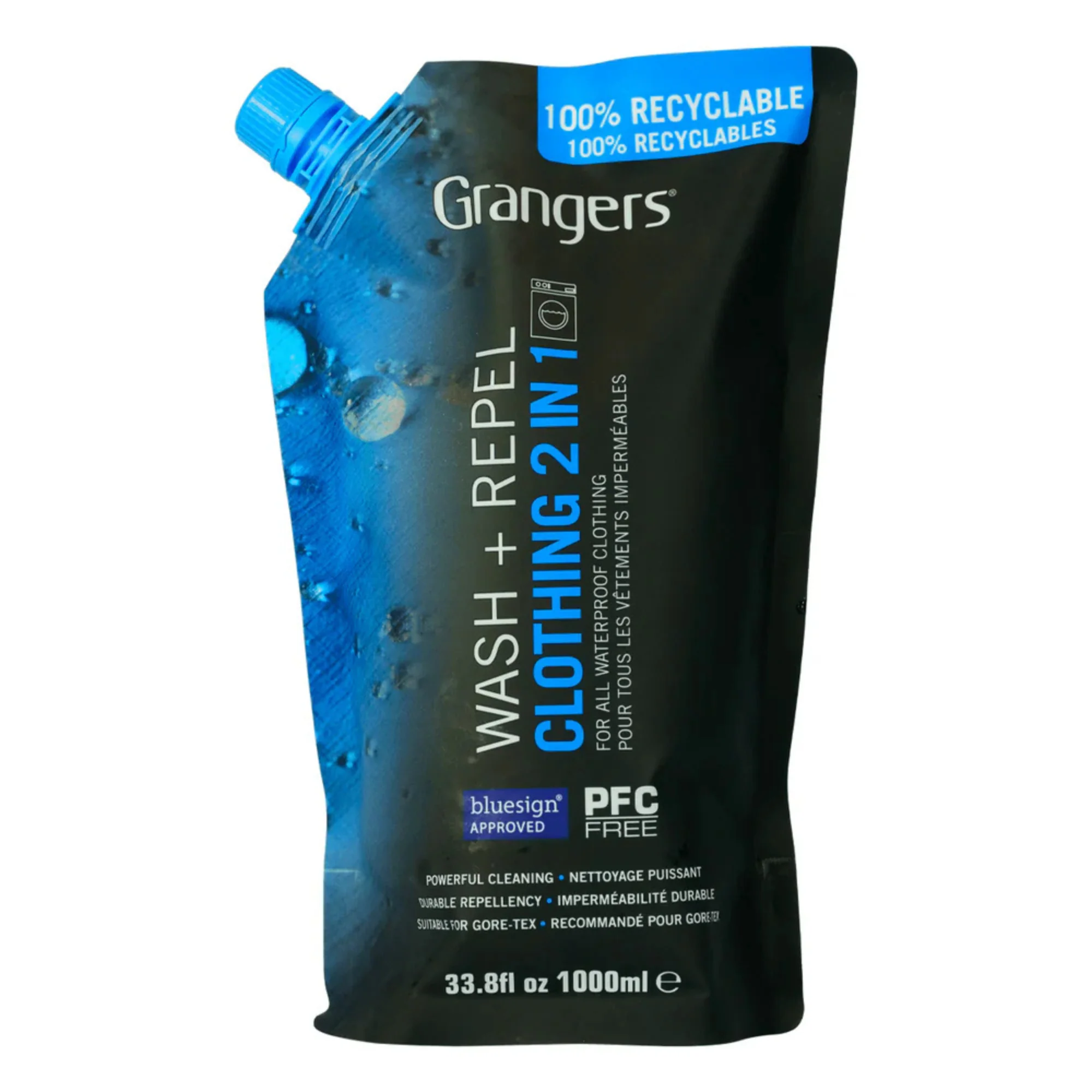 Grangers 2 in 1 Clothing Wash & Repel Eco Pouch (1L)