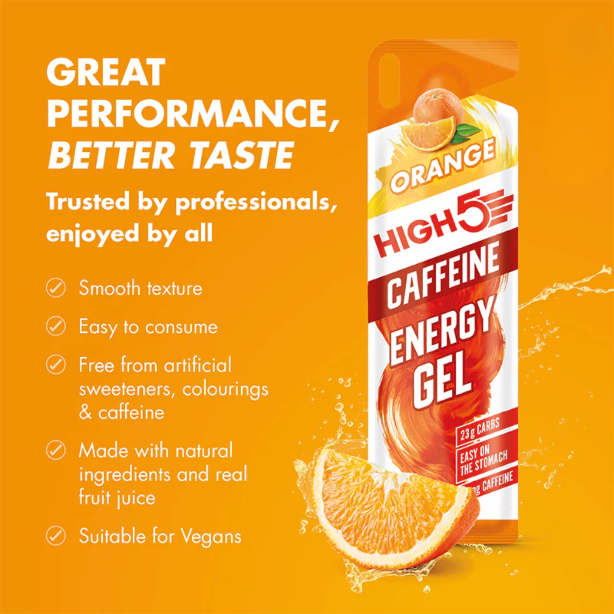 High 5 Energy Gel with Caffeine 40g Pouch (Raspberry) - Image 5