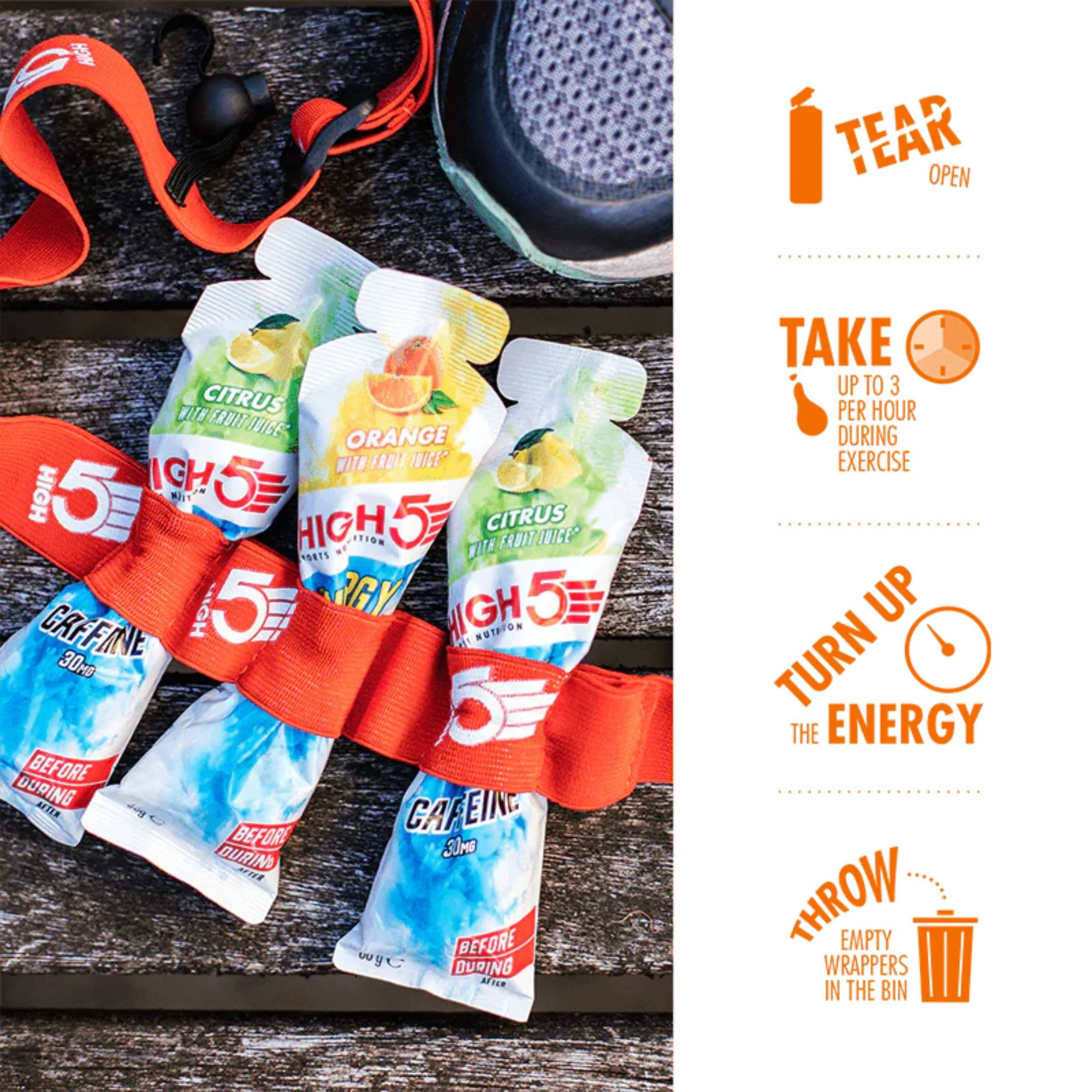 High 5 Energy Gel Aqua 66g Pouch (Berry) - Image 3