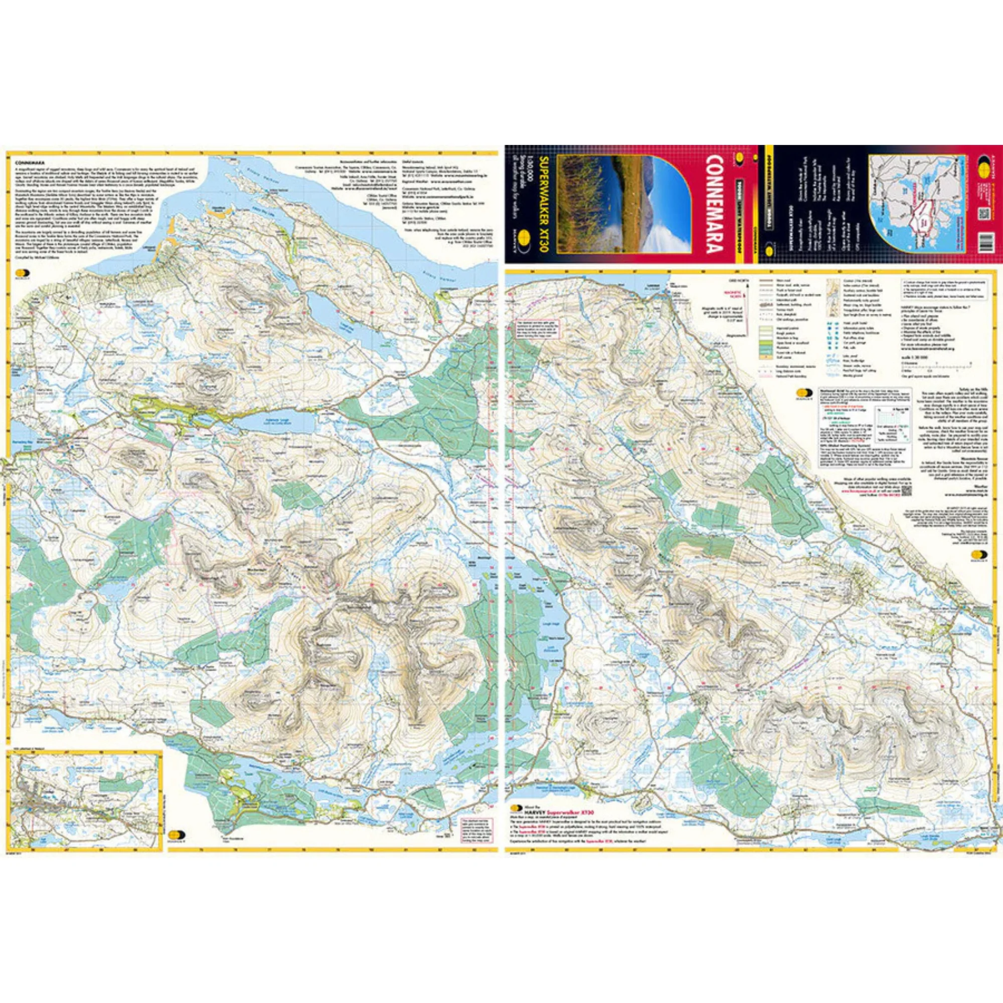 Harvey Connemara Superwalker XT30 Waterproof Map (1:30,000) - Image 2