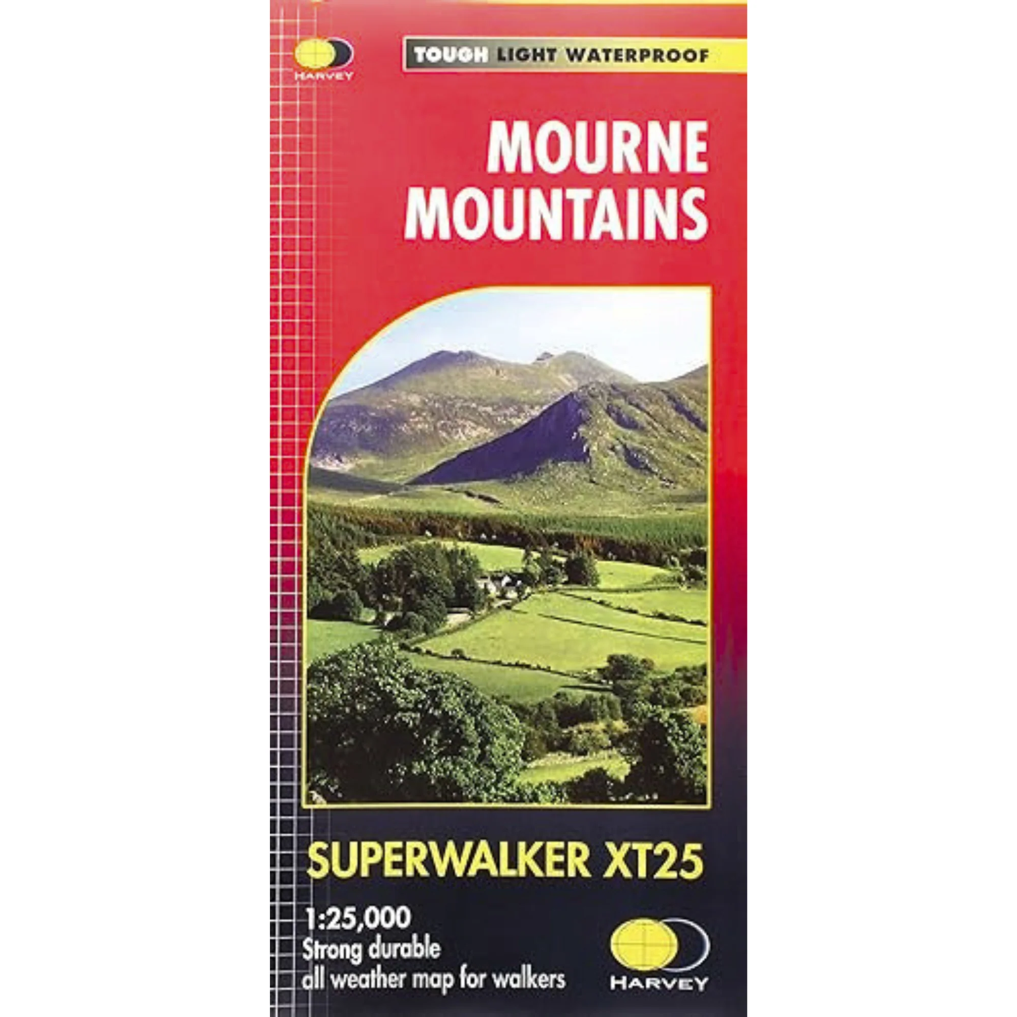 Harvey Mourne Mountains Superwalker XT25 Waterproof Map (1:25,000)