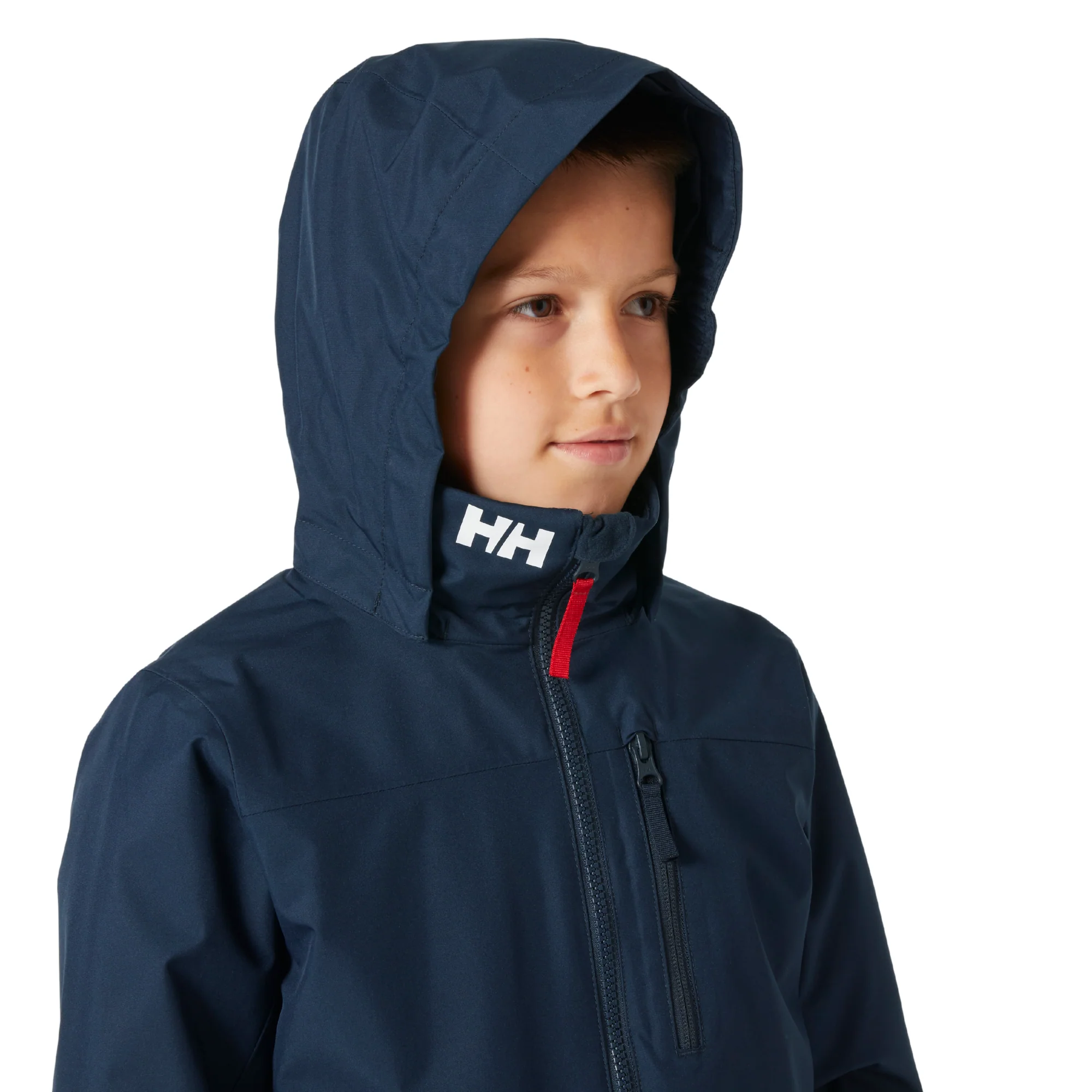 Helly Hansen Junior Crew Midlayer Hooded HT 2L Waterproof Insulated Jacket 2.0 (Navy)(Ages 8-16) - Image 6