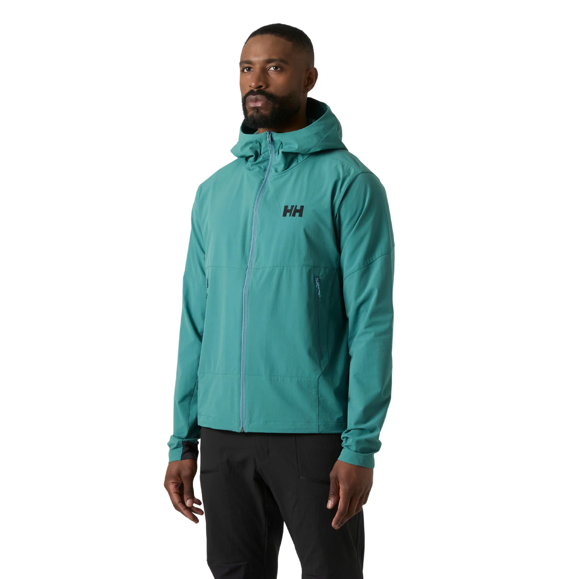 Helly Hansen Men's Hooded Blaze Softshell Jacket (Opal Green)