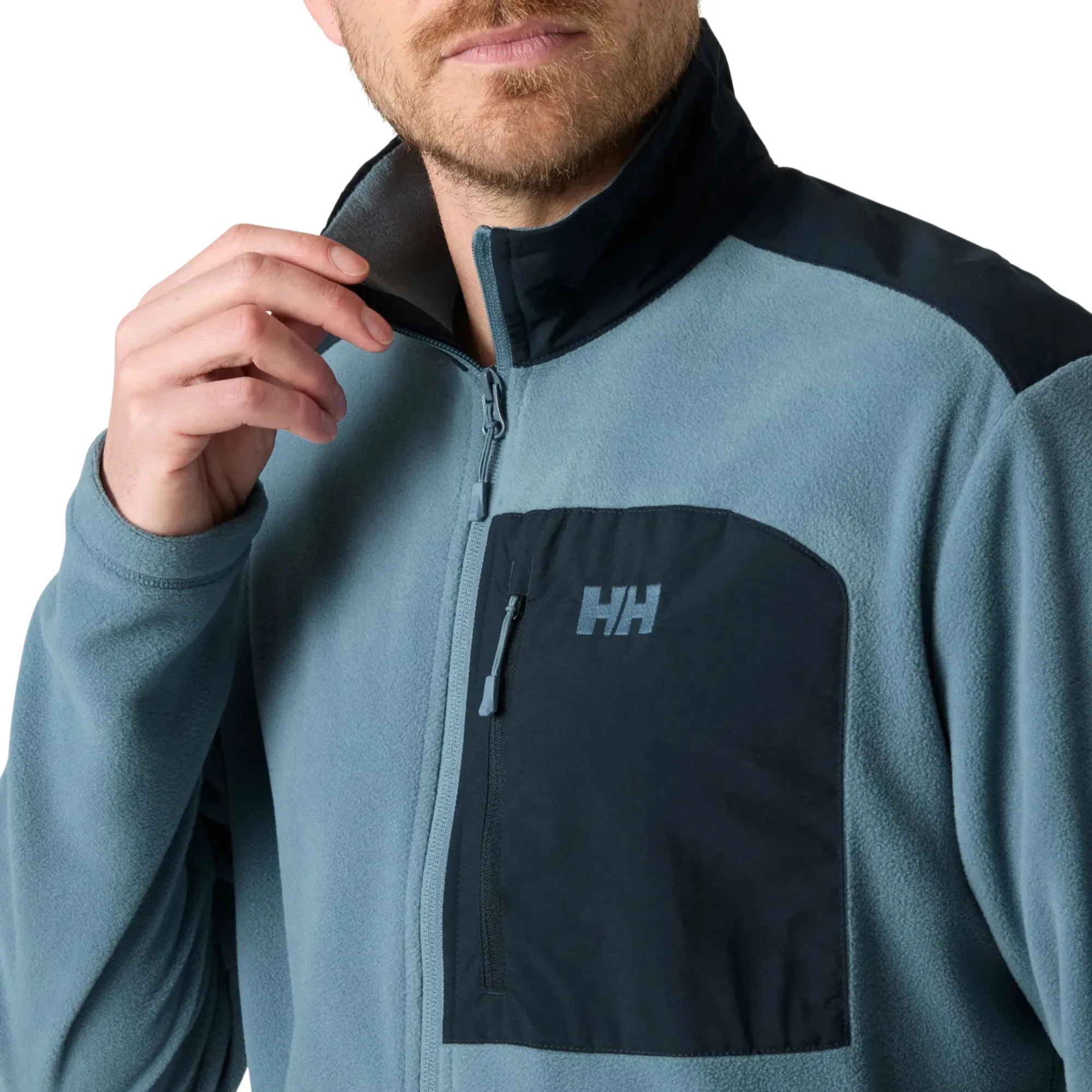Helly Hansen Men's Daybreaker Block Polartec Full Zip Fleece (Washed Navy) - Image 4