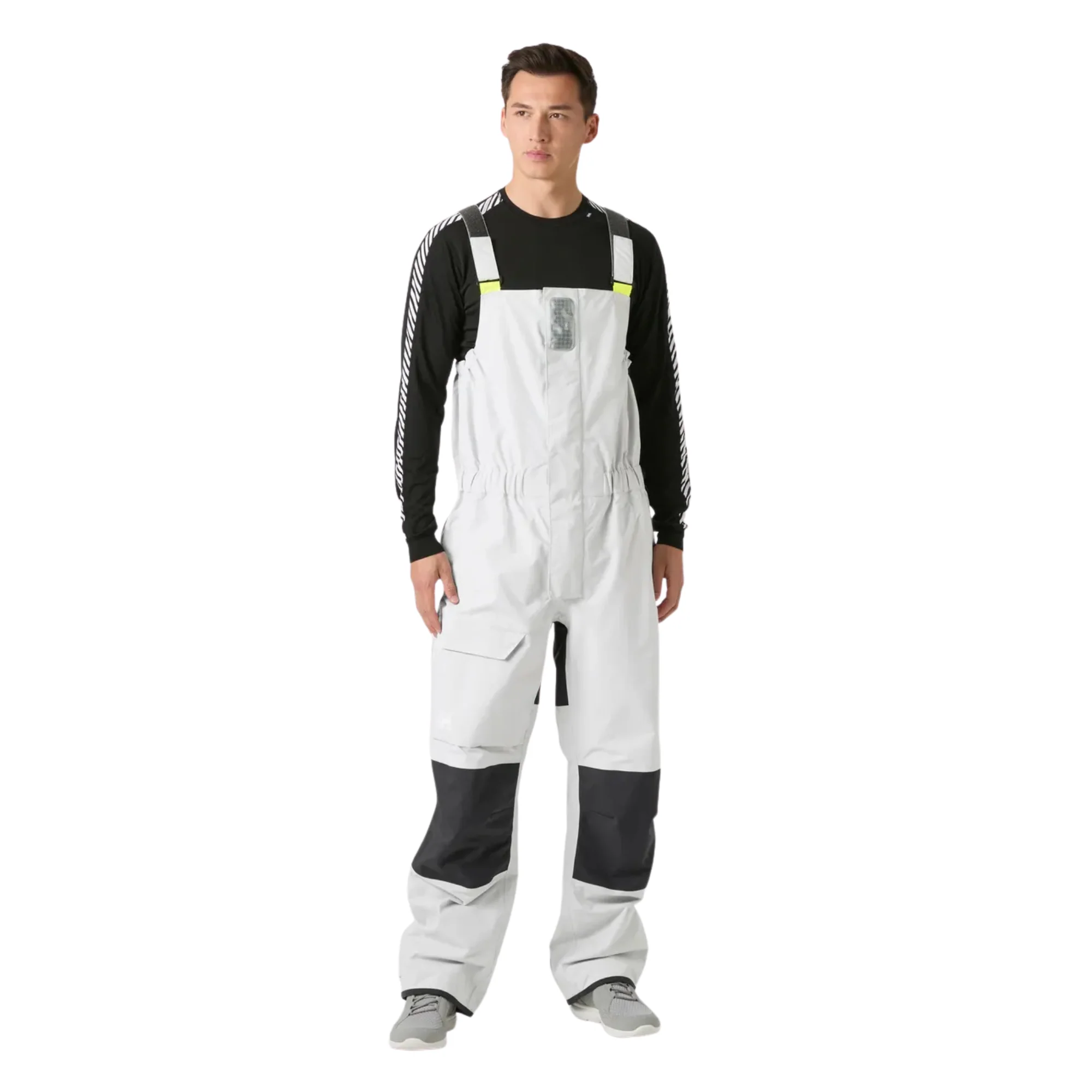 Helly Hansen Men's Pier 4.0 HT Waterproof Sailing Bib (Grey Fog)
