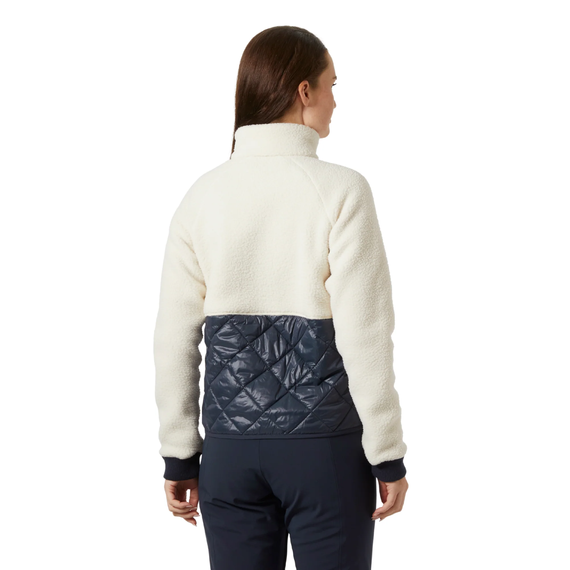 Helly Hansen Women's Bliss Hybrid Full Zip Fleece Jacket (Cream) - Image 2