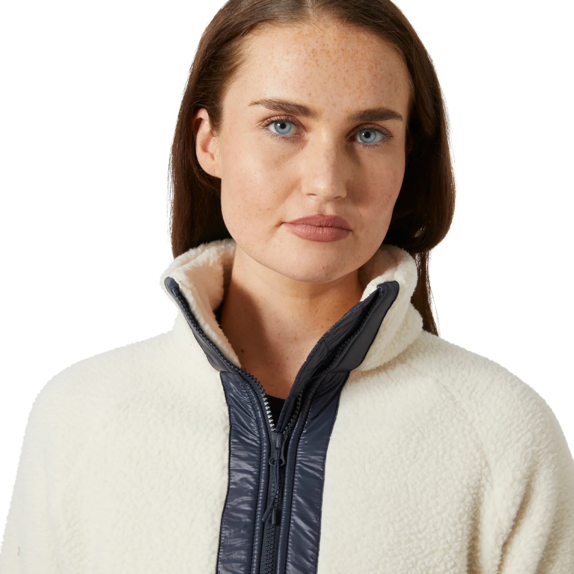 Helly Hansen Women's Bliss Hybrid Full Zip Fleece Jacket (Cream) - Image 4
