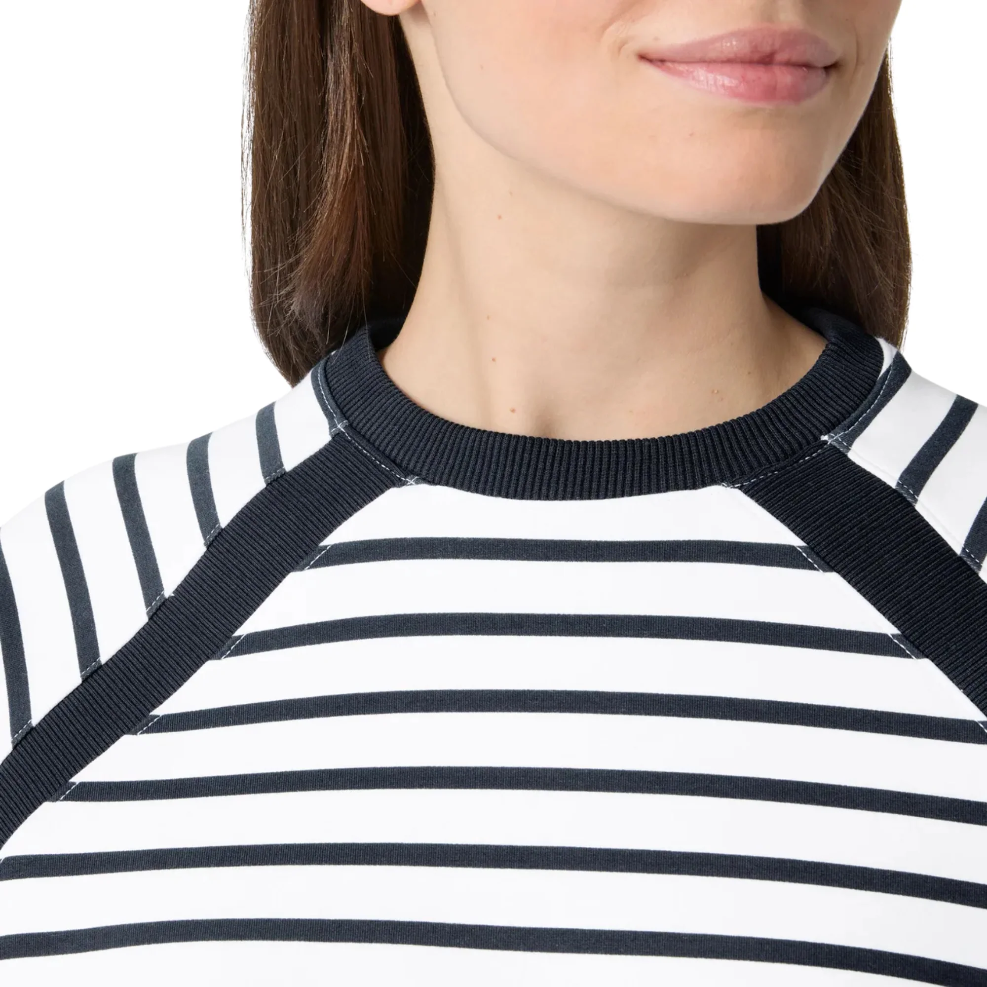 Helly Hansen Women's Capri Sweatshirt (White Navy Stripe) - Image 3
