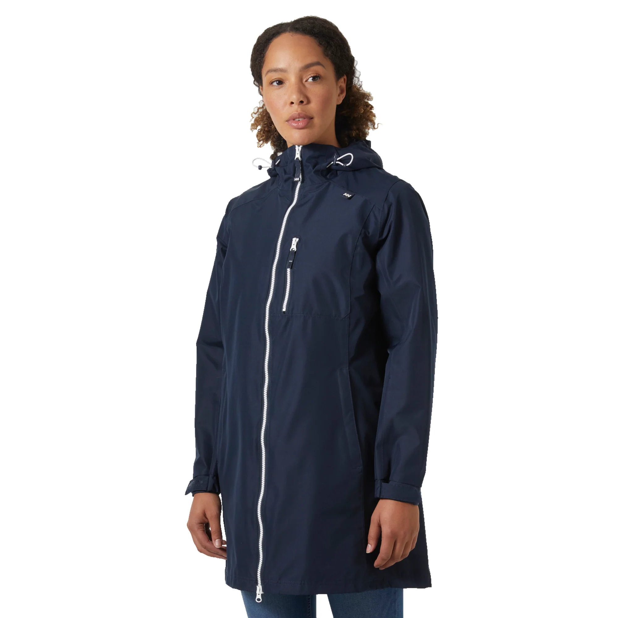 Helly Hansen Women's Long Belfast 2L HT Waterproof Coat (Navy)