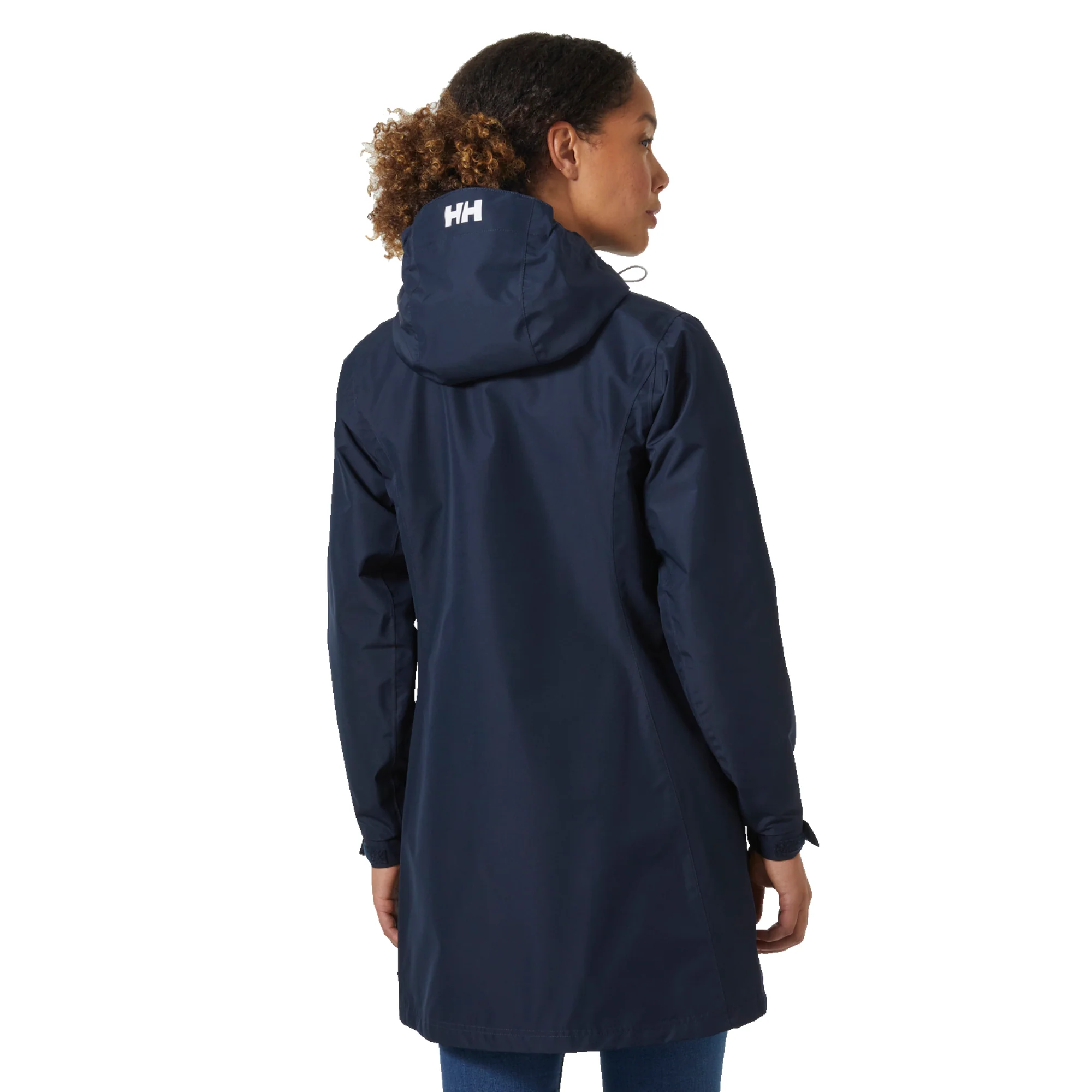 Helly Hansen Women's Long Belfast 2L HT Waterproof Coat (Navy) - Image 3