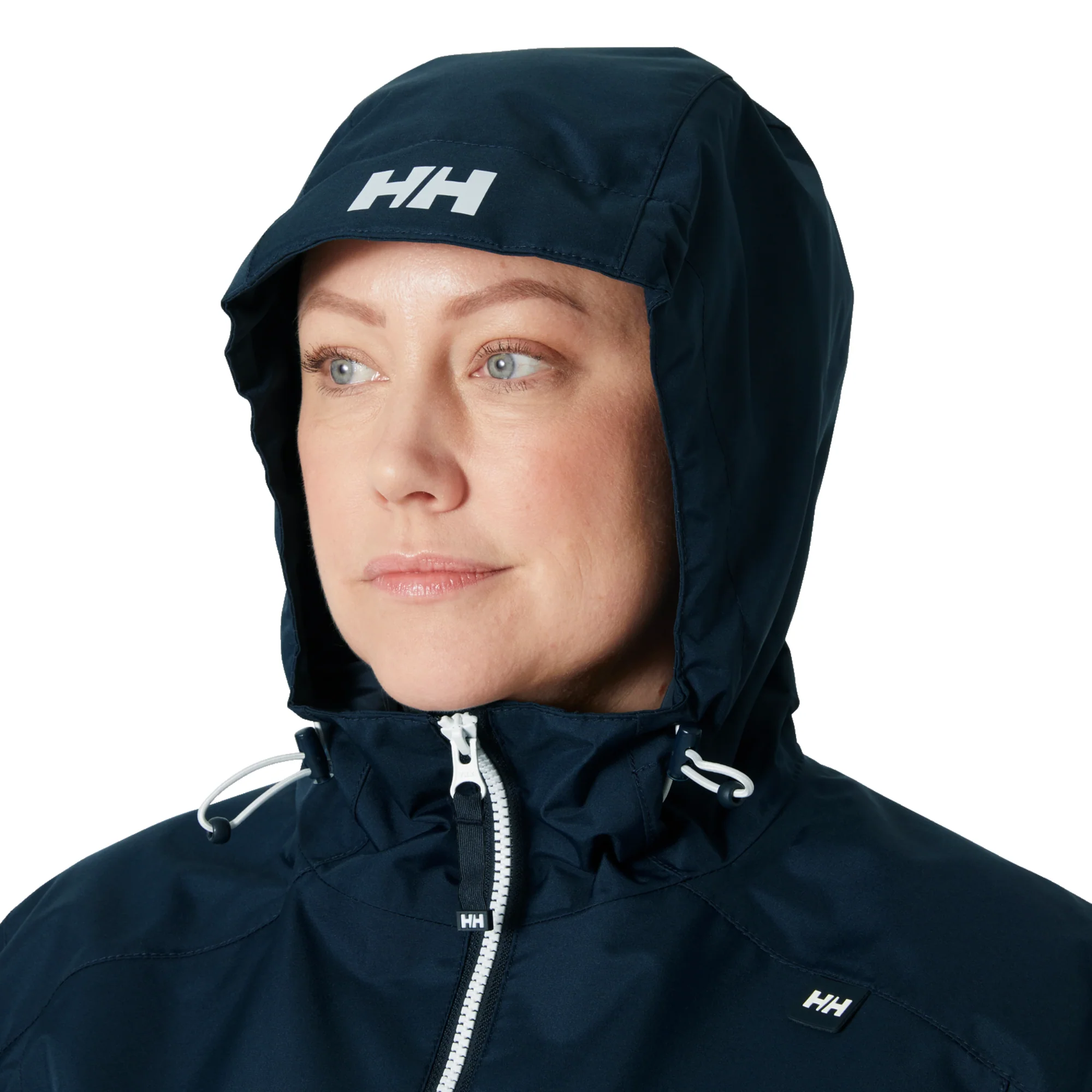 Helly Hansen Women's Long Belfast 2L HT Waterproof Coat (Navy) - Image 6