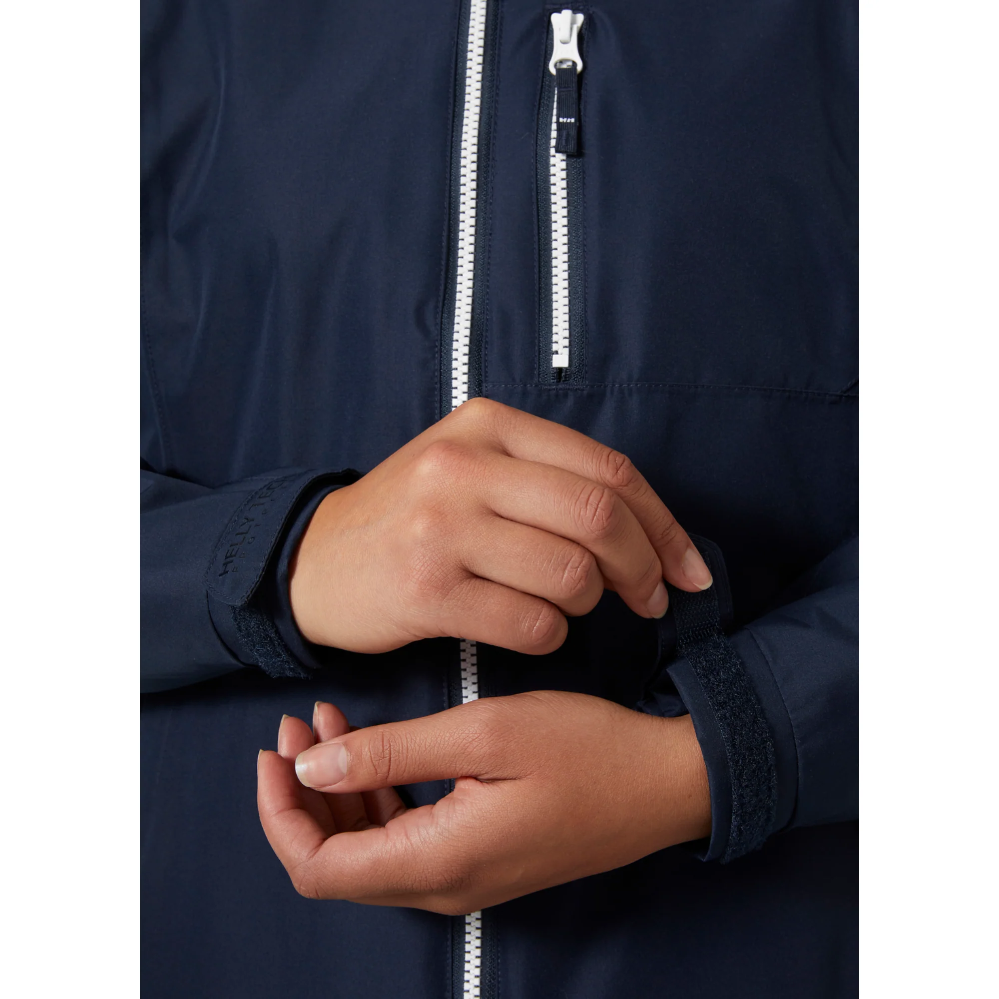 Helly Hansen Women's Long Belfast 2L HT Waterproof Coat (Navy) - Image 9