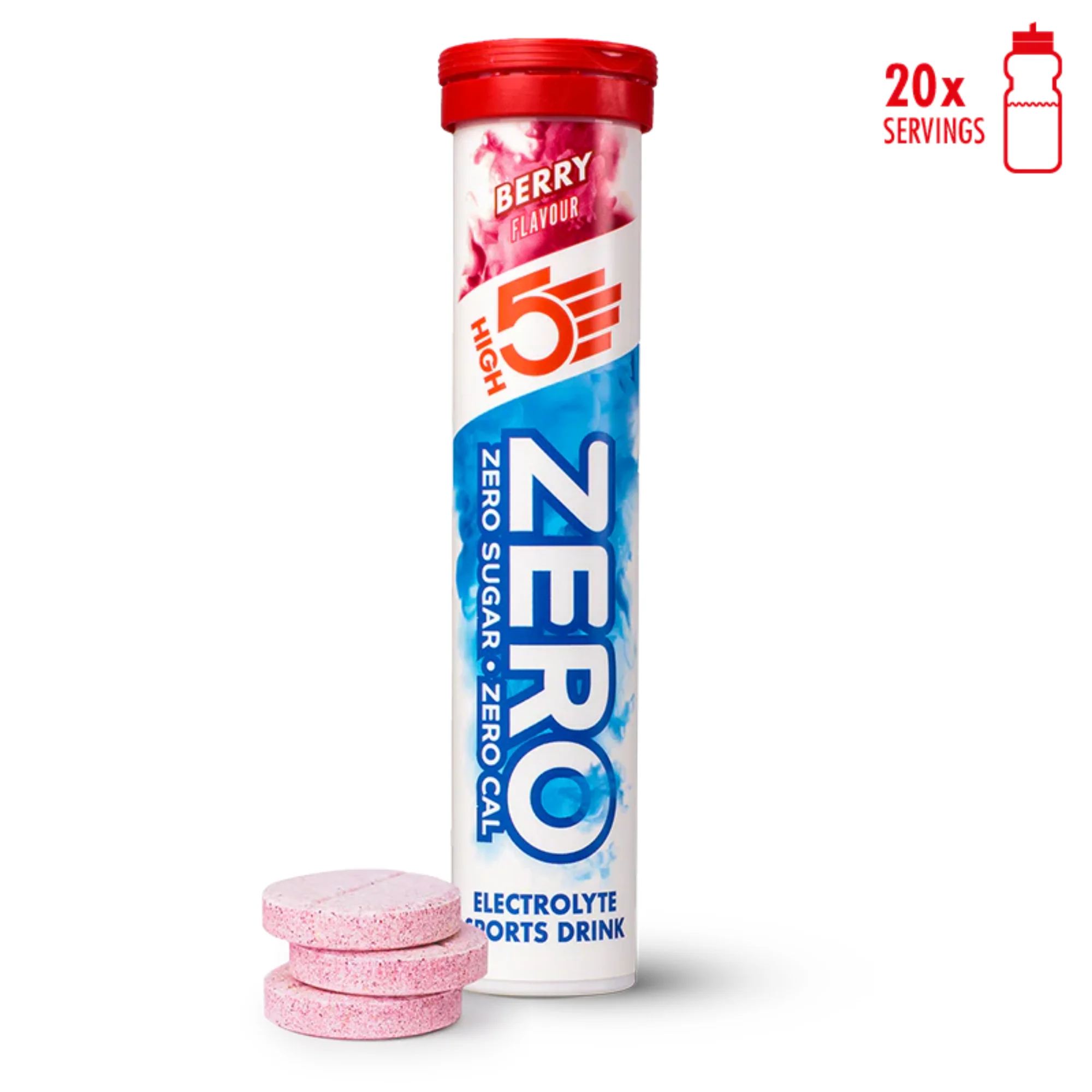 High 5 Zero Electrolyte Drink 20 Tablet Tube (Berry)