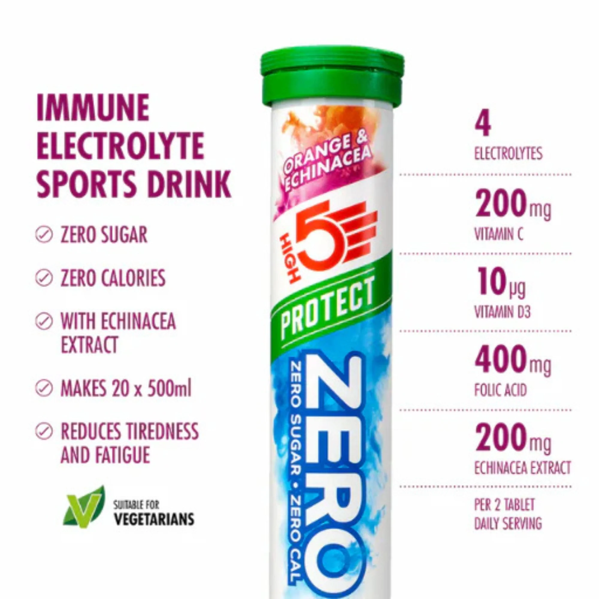 High 5 Zero Electrolyte Drink Triple Pack (Berry/Citrus/Orange & Echinacea) - Image 7