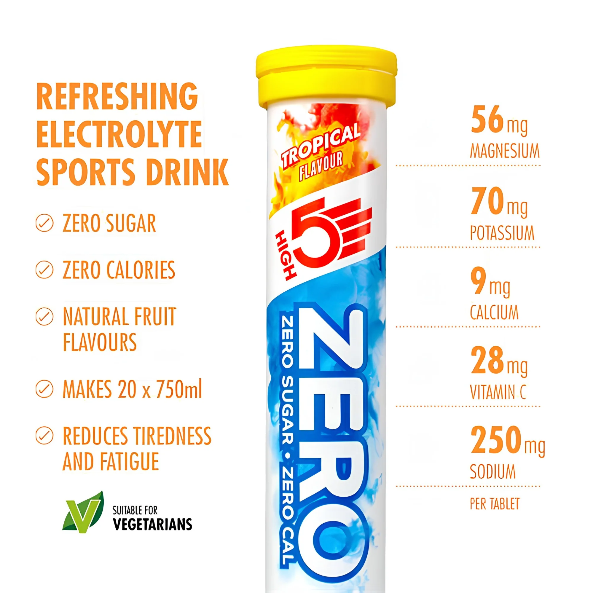 High 5 Zero Electrolyte Drink Triple Pack (Berry/Citrus/Tropical) - Image 10