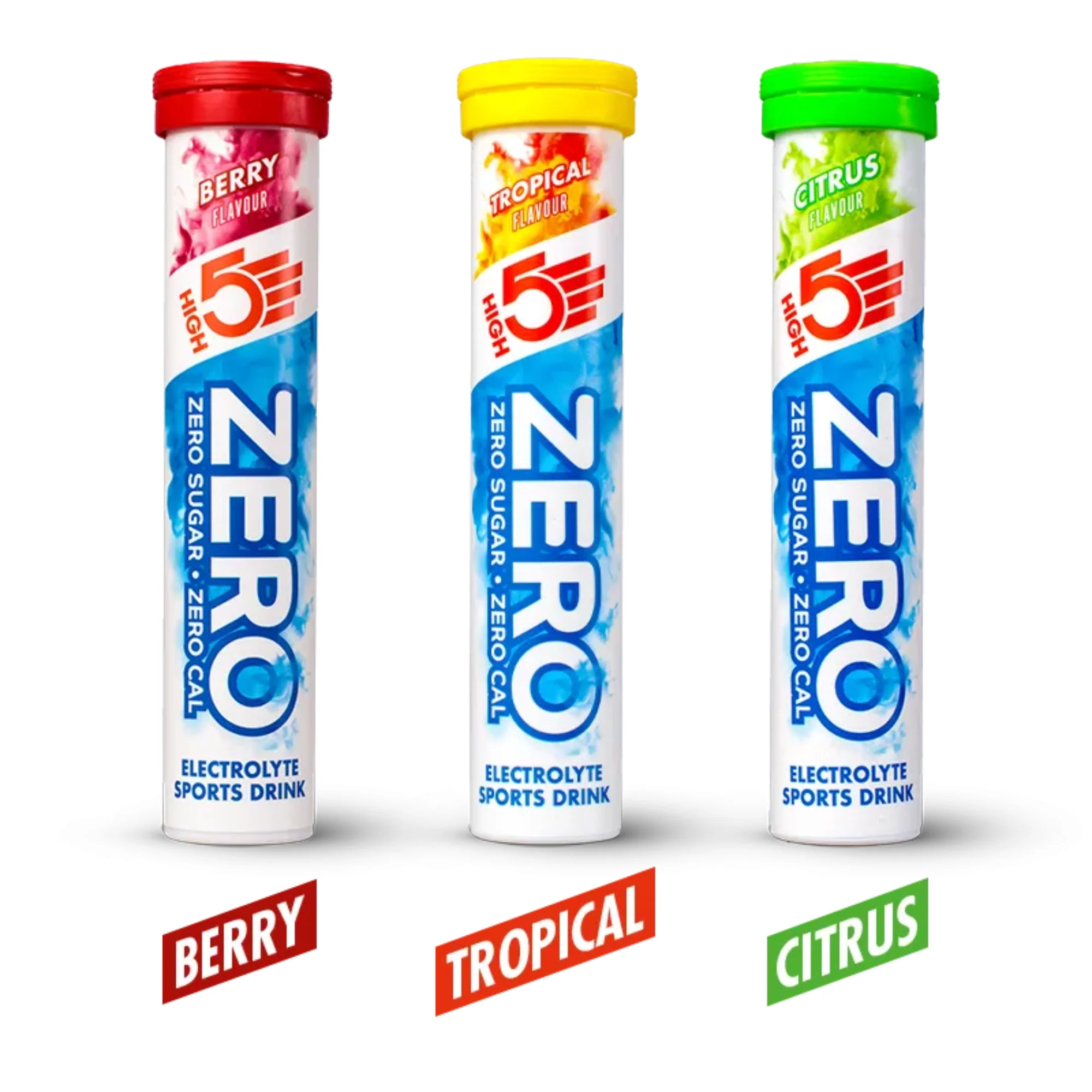 High 5 Zero Electrolyte Drink Triple Pack (Berry/Citrus/Tropical) - Image 2