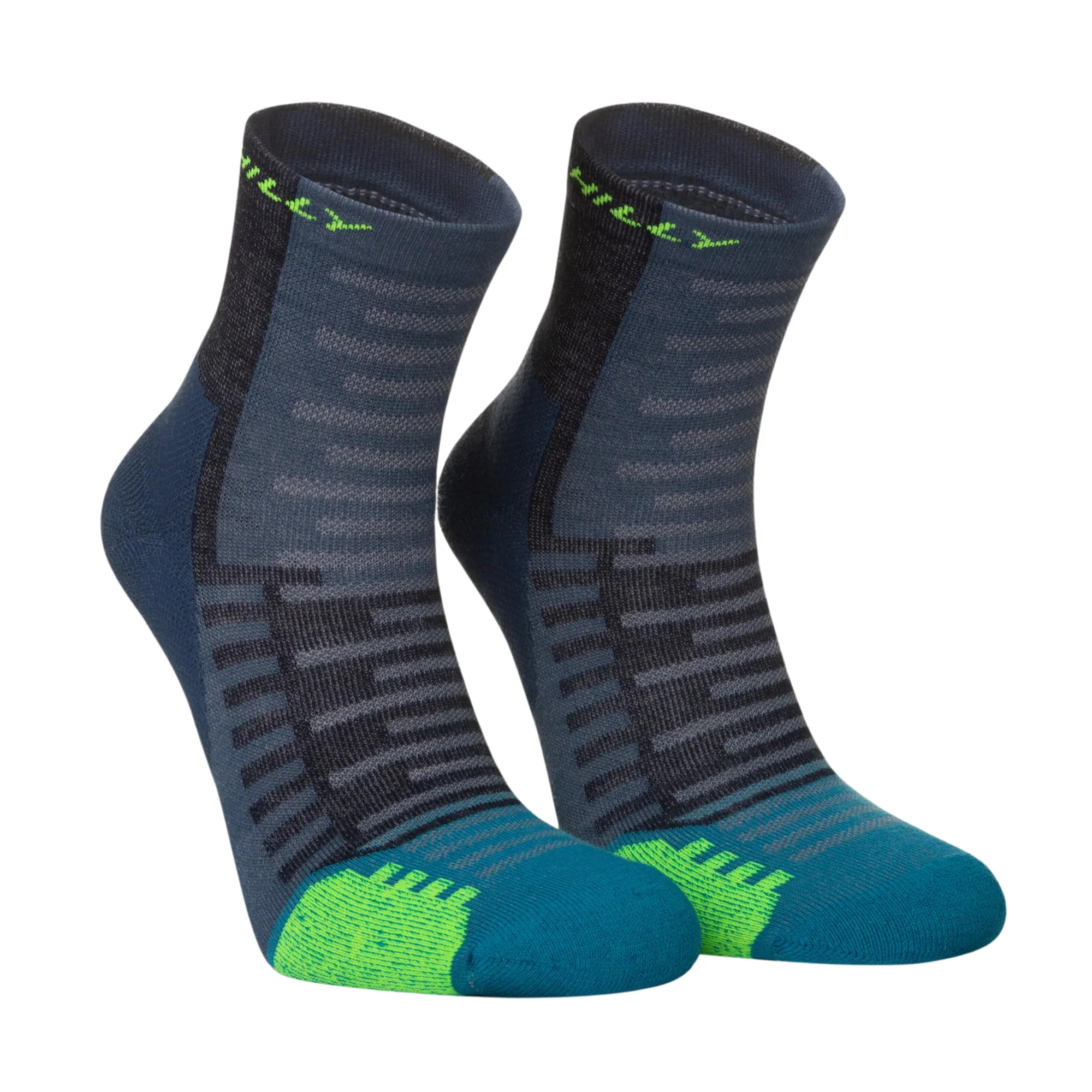 Hilly Unisex Active Running Anklet Socks (Denim/Teal) - Image 3